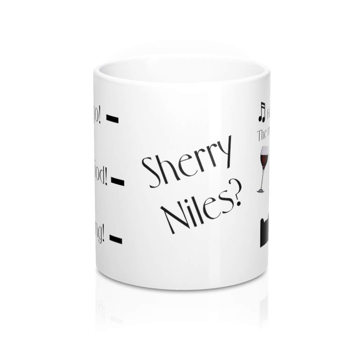 Frasier TV Show Coffee Mug Set of 2 - Crane Brothers & Seattle Skyline Design - Perfect Gift for Frasier Fans, Coffee Lovers & Office Use | Durable Ceramic Mugs for Hot Drinks, Home Decor & TV Show Collectors