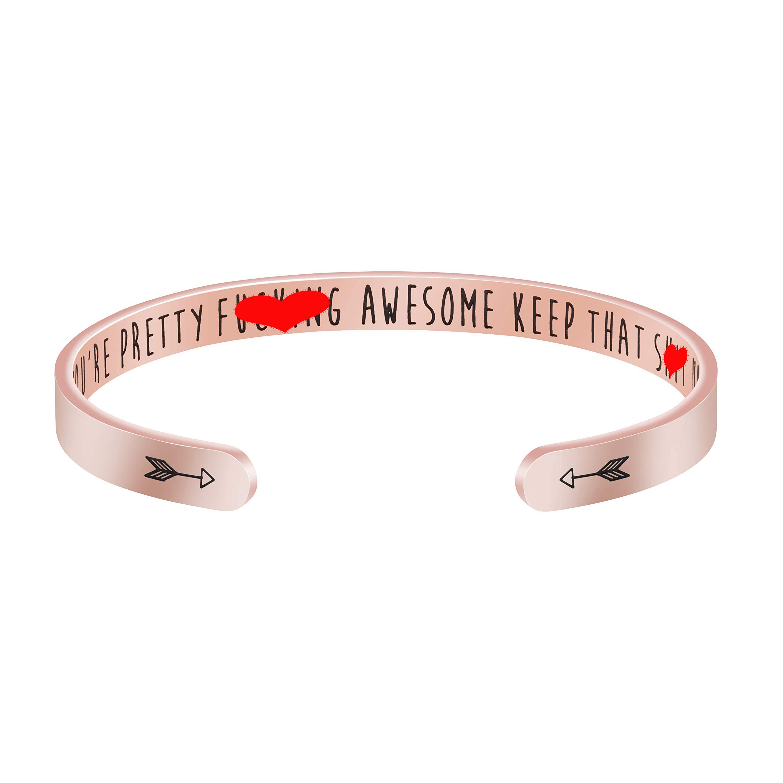 JoycuFF Women's Stainless Steel Cuff Bracelet - Meaningful Christmas, Birthday & Thanksgiving Gift for Mom, Mother, Mummy | Elegant Bangle for Special Occasions, Daily Wear & Heartfelt Gifting