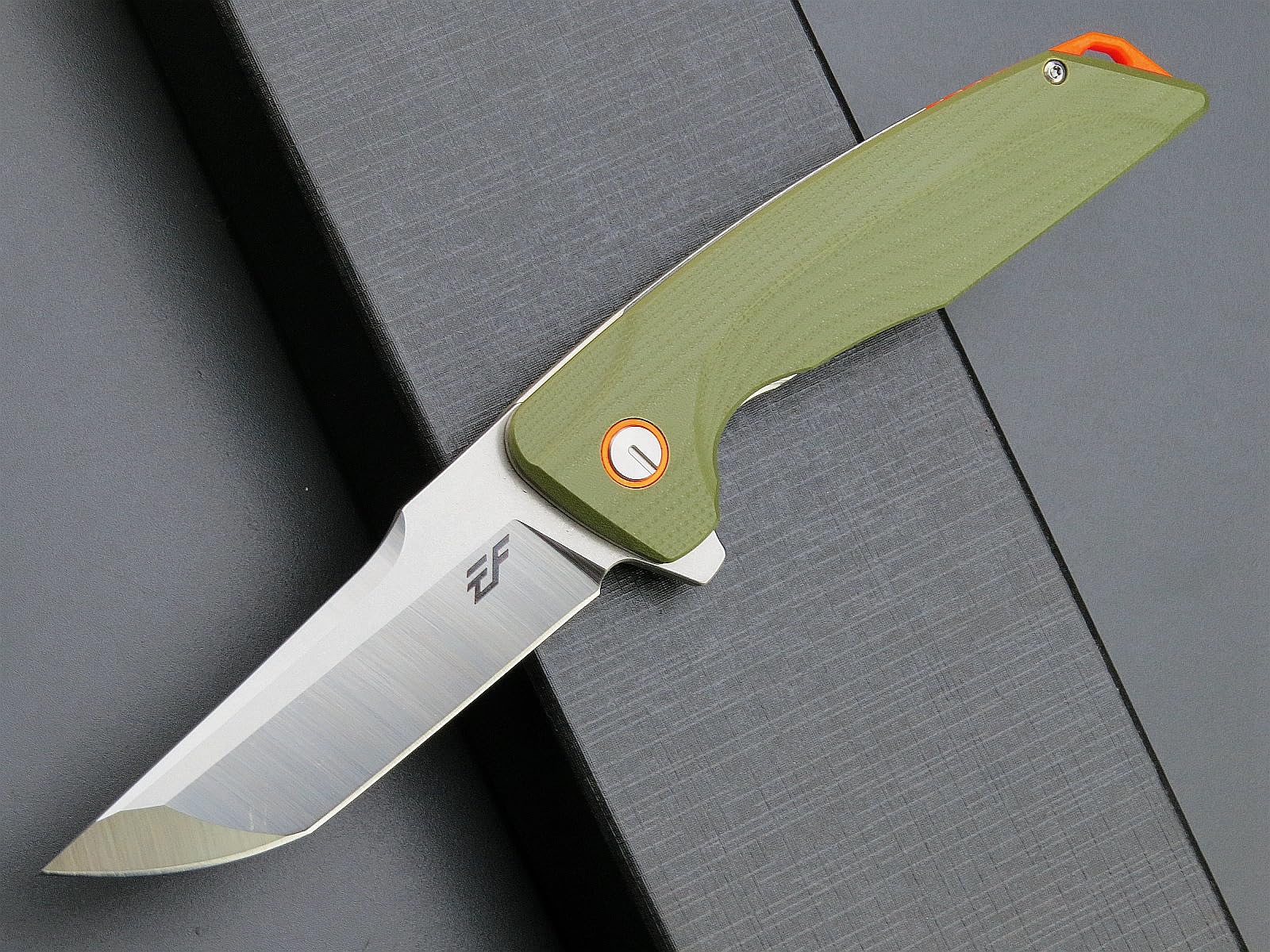 Eafengrow EF926 D2 Steel Folding Pocket Knife - G10 Handle, Ball Bearing Pivot, Pocket Clip - Best EDC Knife for Camping, Survival, Hiking & Outdoor Activities (Green)