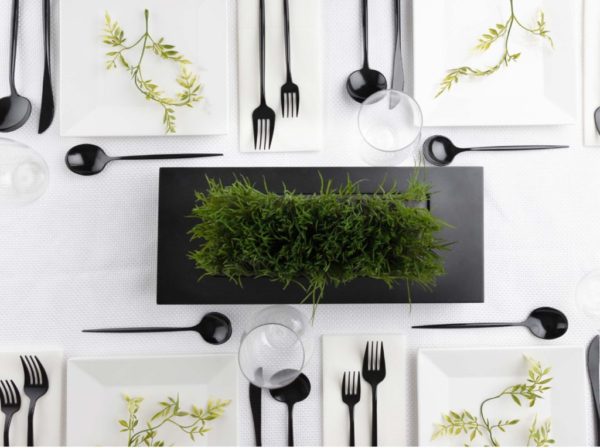 40-Piece Black Flatware Set for 8 - Modern Stainless Steel Cutlery Set with Knives, Forks & Spoons - Perfect for Dinner Parties, Restaurants & Home Dining