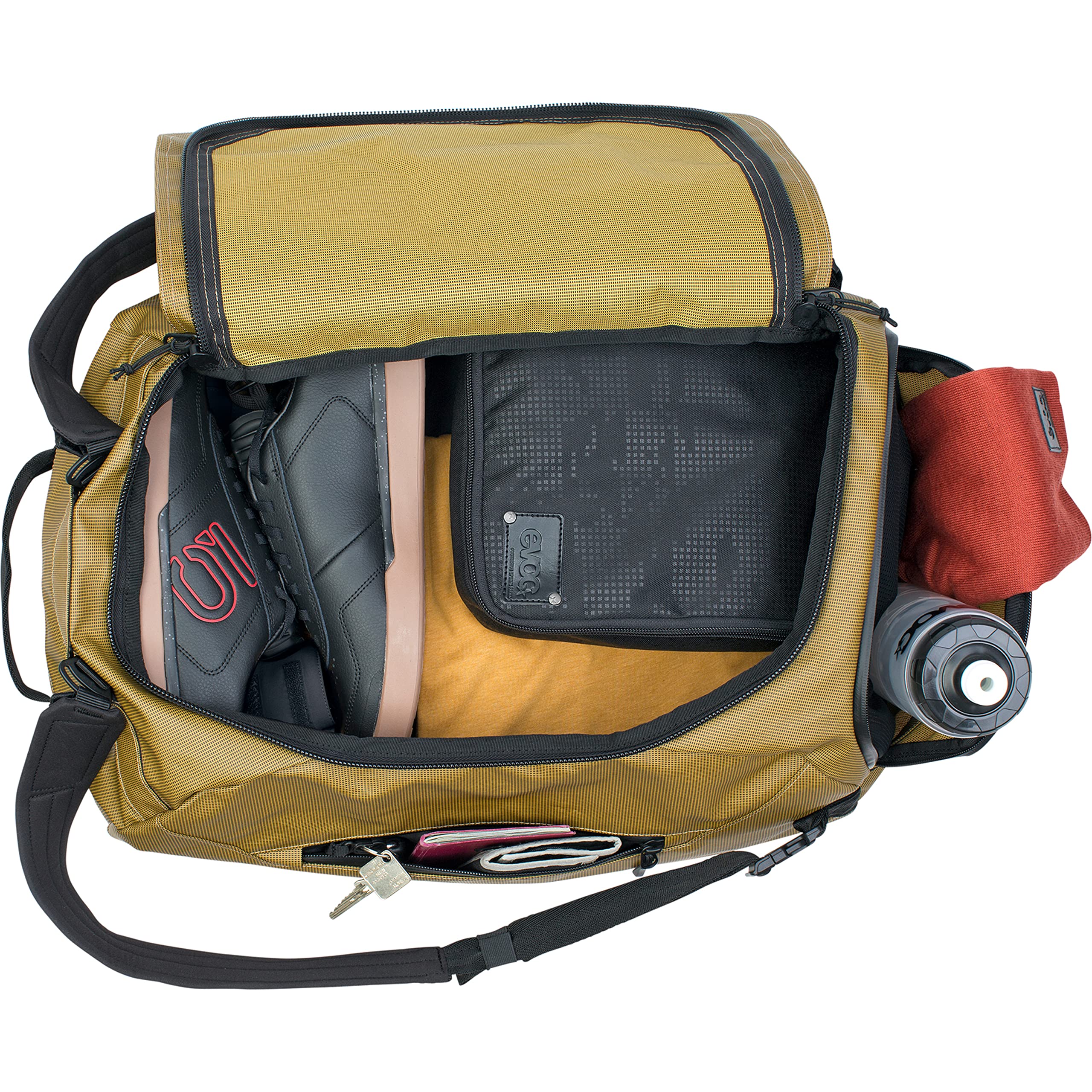 EVOC Duffle Bag - Small Size Waterproof Travel Duffel Bag for Gym, Sports, Camping & Weekend Getaways