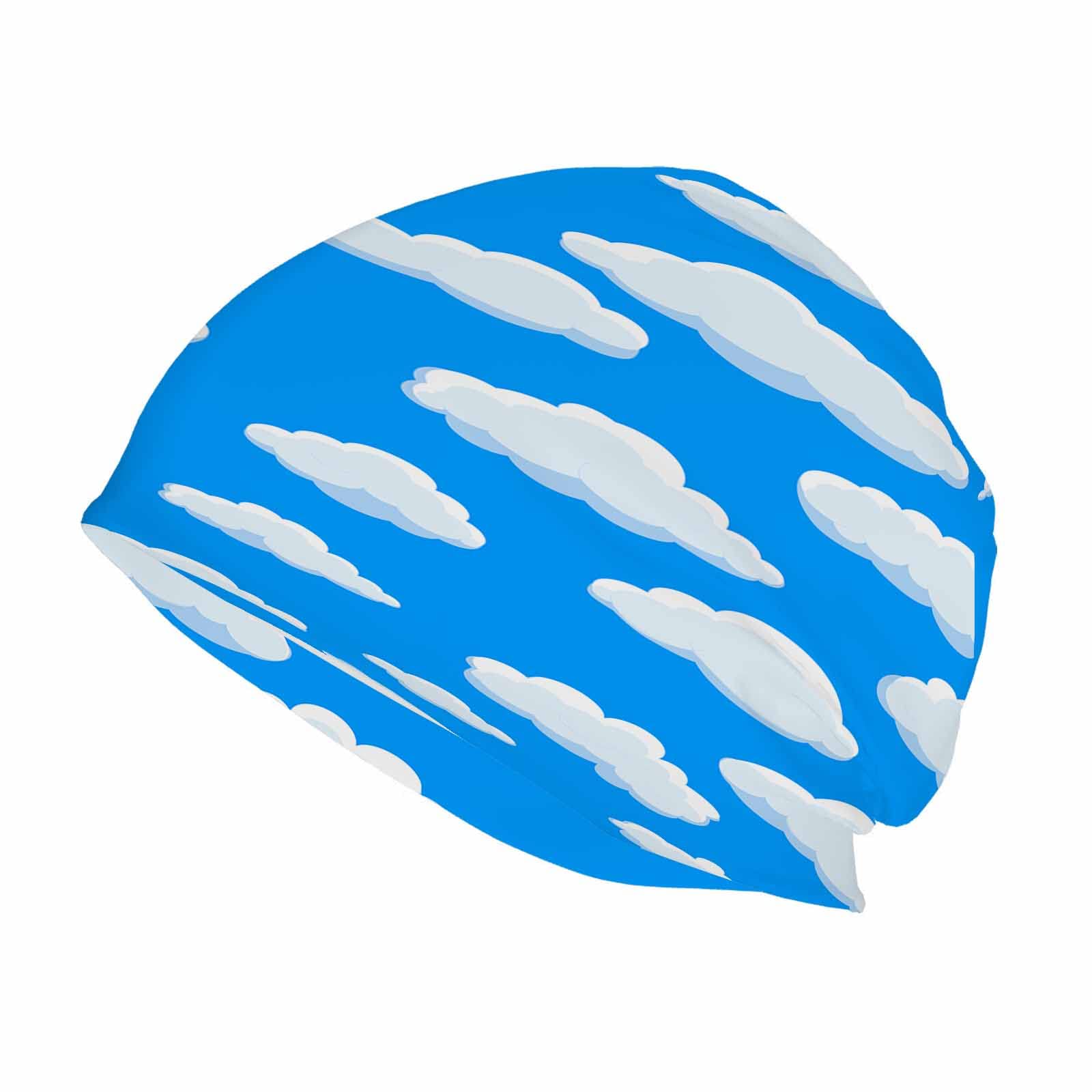 Beabes Ocean White Waves Slouchy Beanie Hat - Soft Unisex Knit Winter Hat for Men & Women - Perfect for Cold Weather, Outdoor Activities and Casual Style