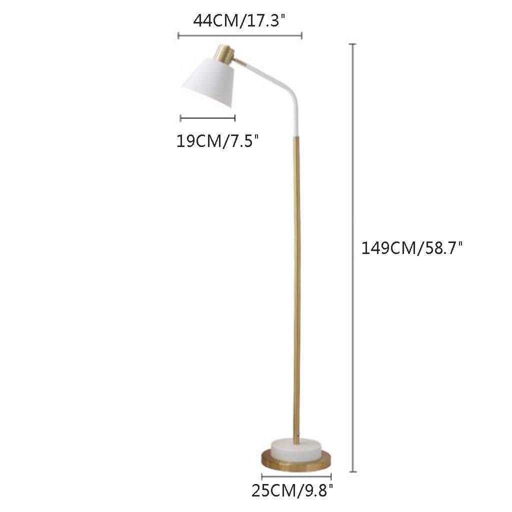YYDS 60-inch Standing Lamp - Bright Reading Floor Lamp with Natural Daylight Full Spectrum, Slim Modern Design for Bedroom, Living Room & Office (Black) | Perfect for Night Reading, Study & Workspace Lighting