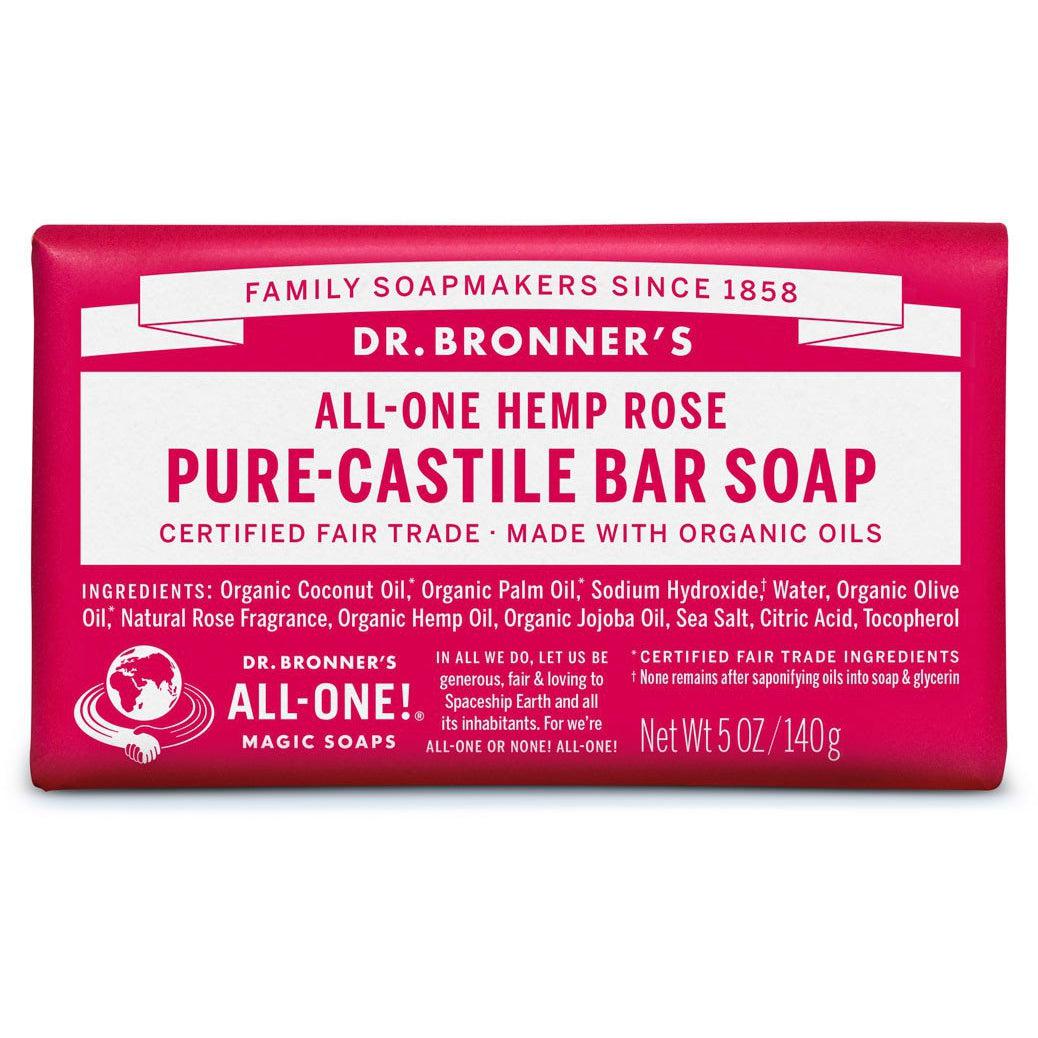 Dr. Bronner's Organic Pure-Castile Bar Soap - All-Natural, Vegan & Cruelty-Free for Face, Body & Hair - Ideal for Travel, Camping & Eco-Friendly Home Use