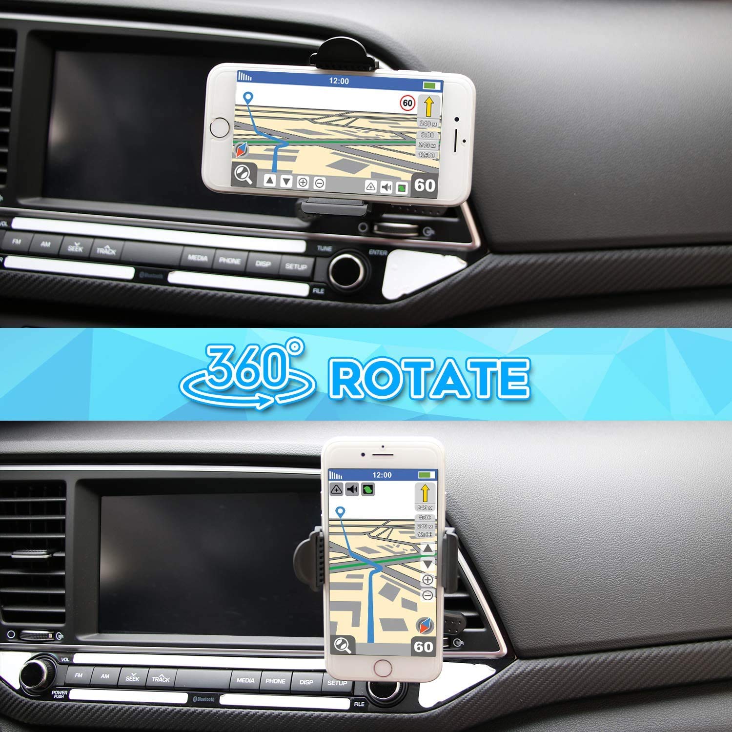 Universal Car Air Vent Phone Mount Holder for TCL 30 XE 5G & 30 V 5G - Secure Hands-Free Car Accessory for Safe Driving & GPS Navigation