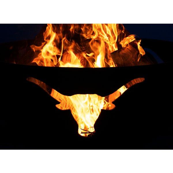 Longhorn Fire Pit - Heavy Duty Steel Outdoor Fire Pit for Backyard, Camping & Patio - Rust-Resistant & Durable Design for Year-Round Use