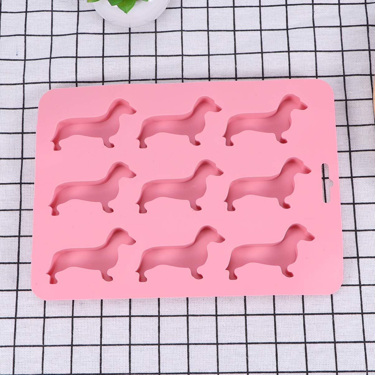DOITOOL Dog Silicone Mold for Ice Cubes, Treats, Jelly, Soap Making - DIY Chocolate & Cookie Molds - Creative Cartoon Chewing Gum Ice Tray - Perfect for Pet Treats, Baking, Crafts & Party Decorations