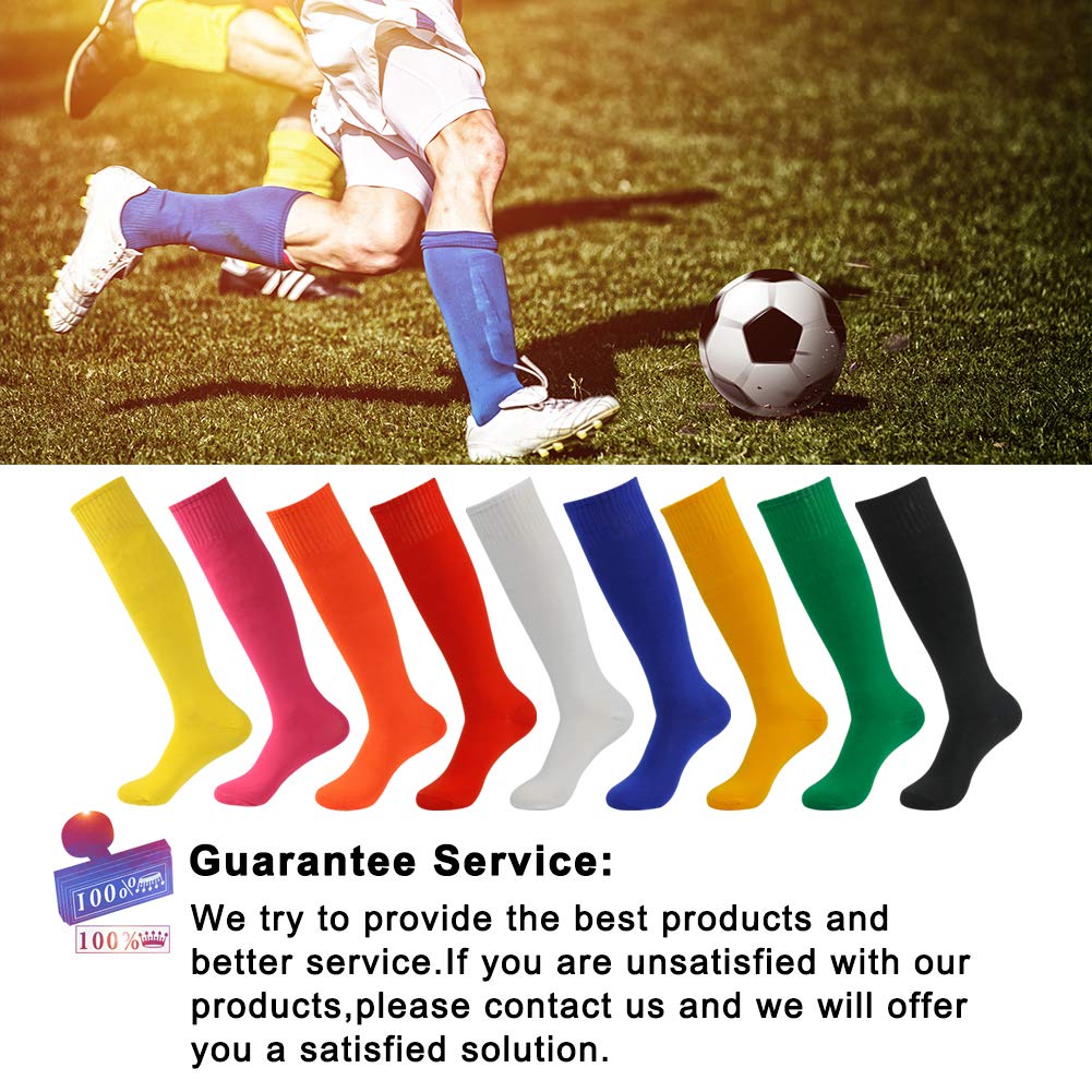 Unisex Knee High Compression Socks for Soccer, Baseball, Softball - 2-10 Pairs of Breathable Sports Tube Socks for Men & Women | Perfect for Football, Running, Gym Workouts & Daily Athletic Wear
