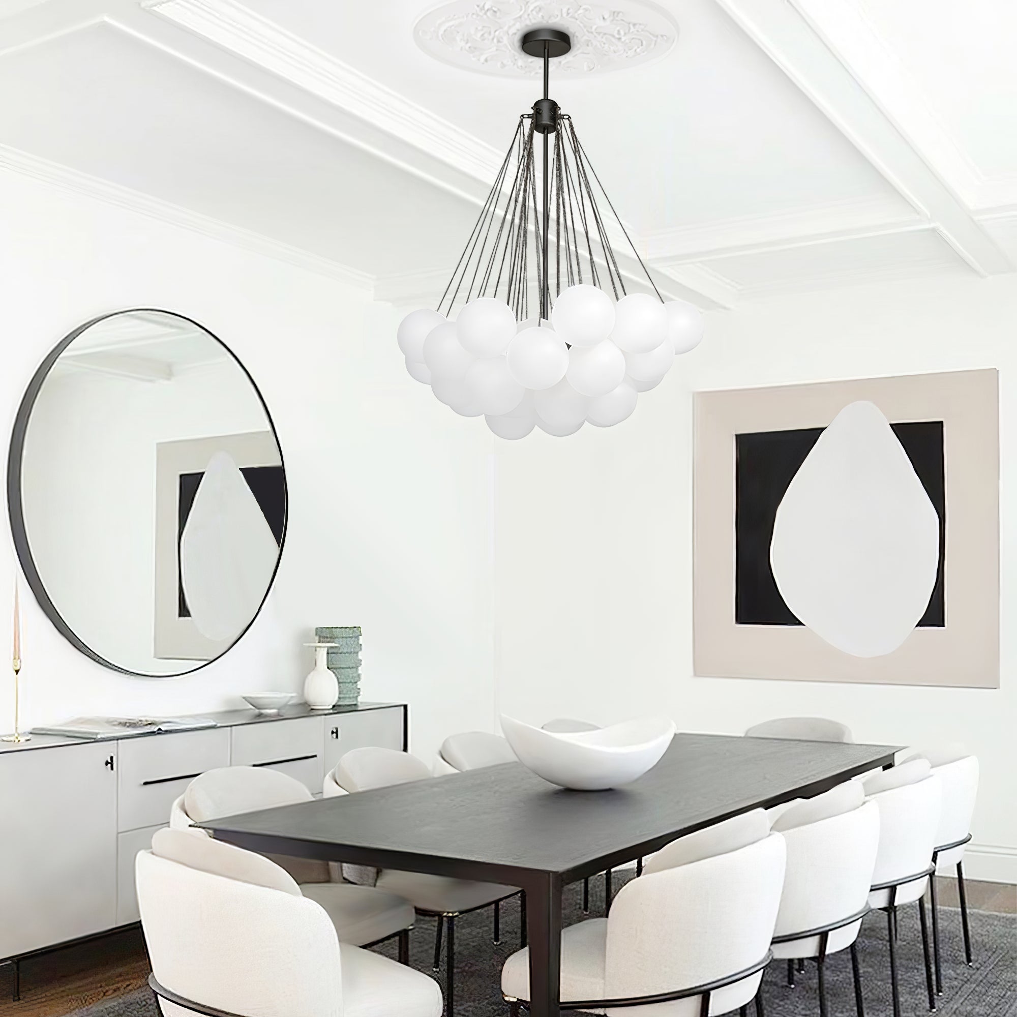 Elegant Cloud Chandelier Lighting Fixture - Modern Ceiling Light for Living Room, Bedroom & Dining Room Decor