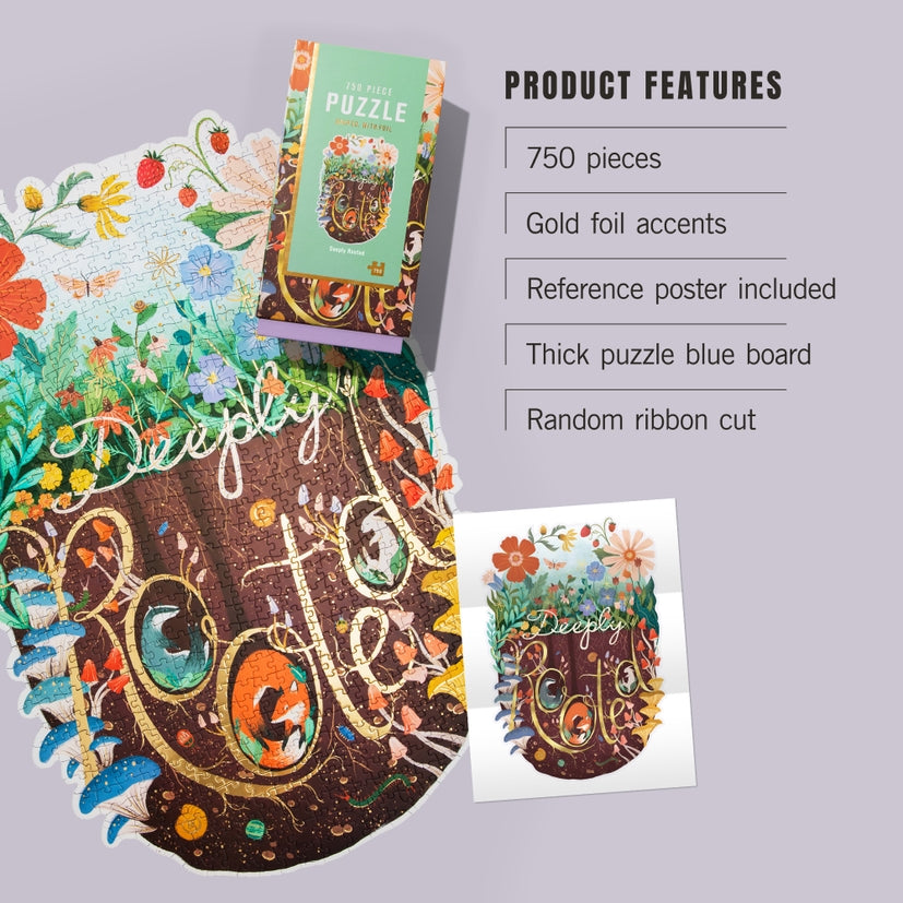 Deeply Rooted 750 Piece Jigsaw Puzzle for Adults - Challenging Nature-Themed Puzzle for Family Game Night & Relaxation
