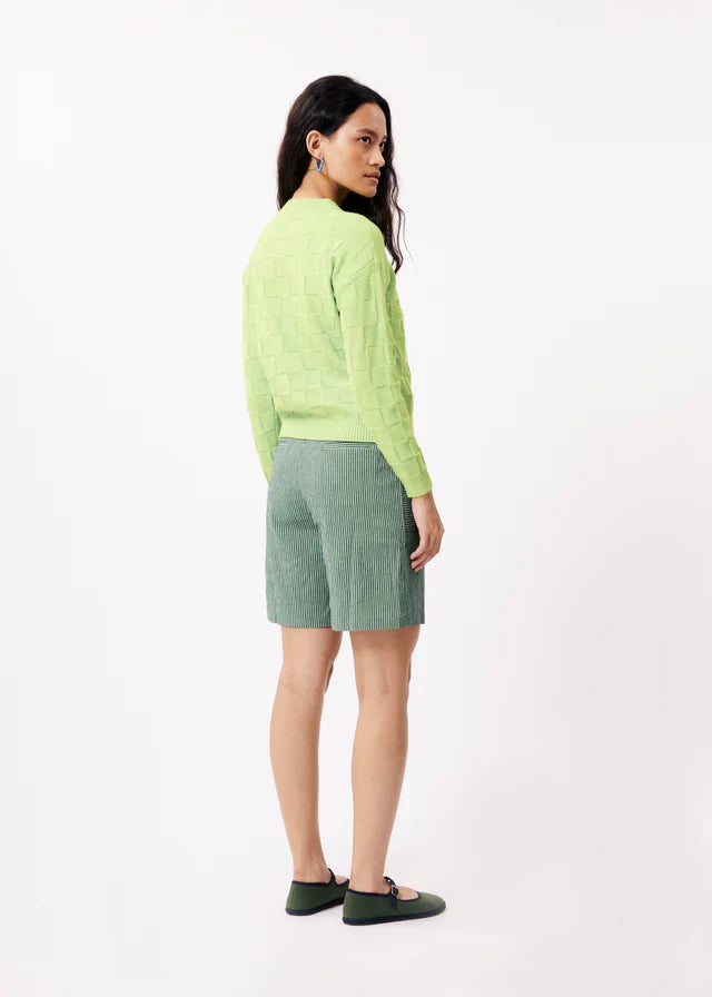 ANJALI Women's Jumper Sweater - Soft Knit Pullover in Lime Green for Casual Wear & Office Outfits