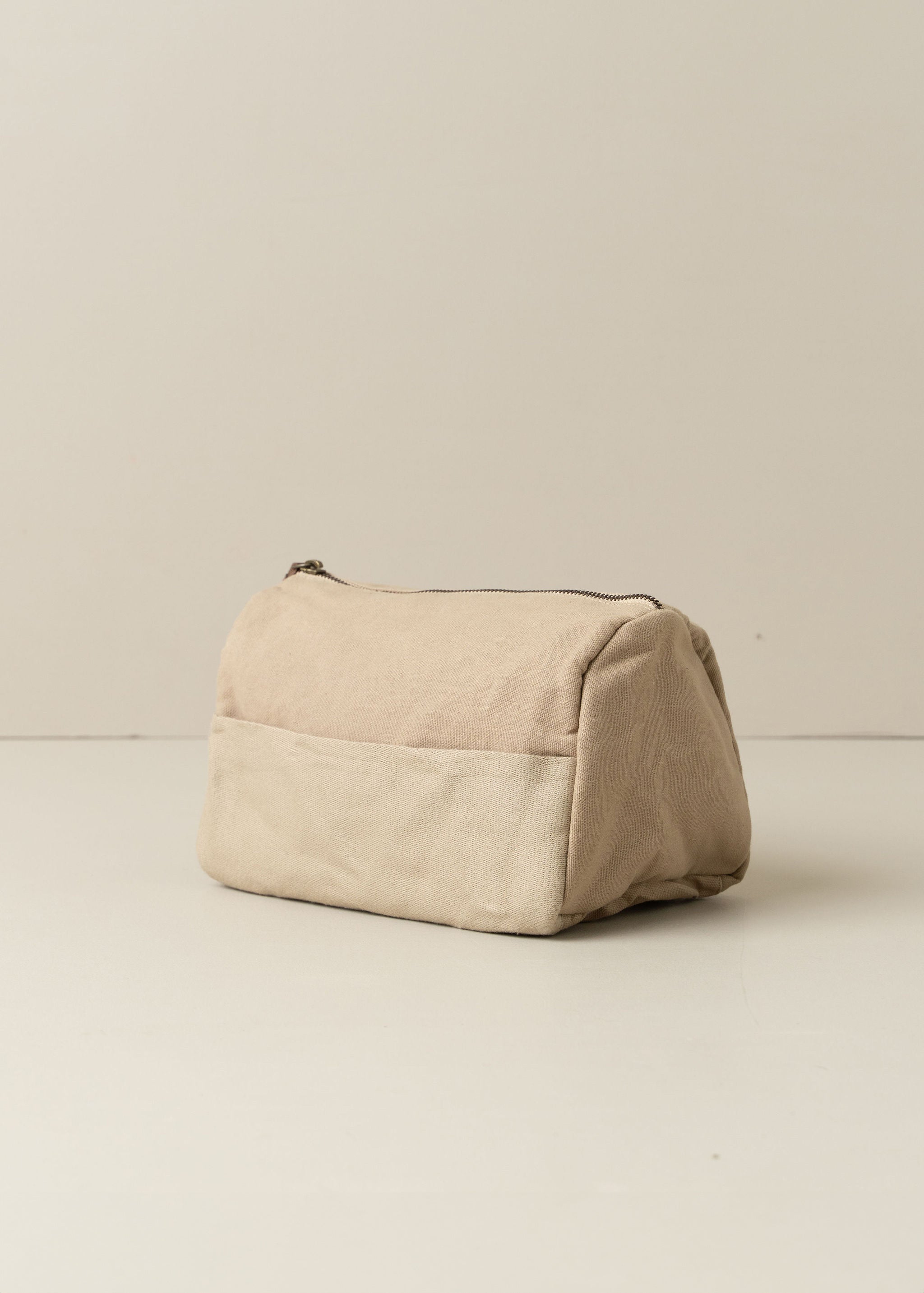 Journey Toiletry Canvas Bag - Waterproof Clay-Colored Travel Cosmetic Organizer for Women & Men | Perfect for Camping, Gym, and Weekend Getaways