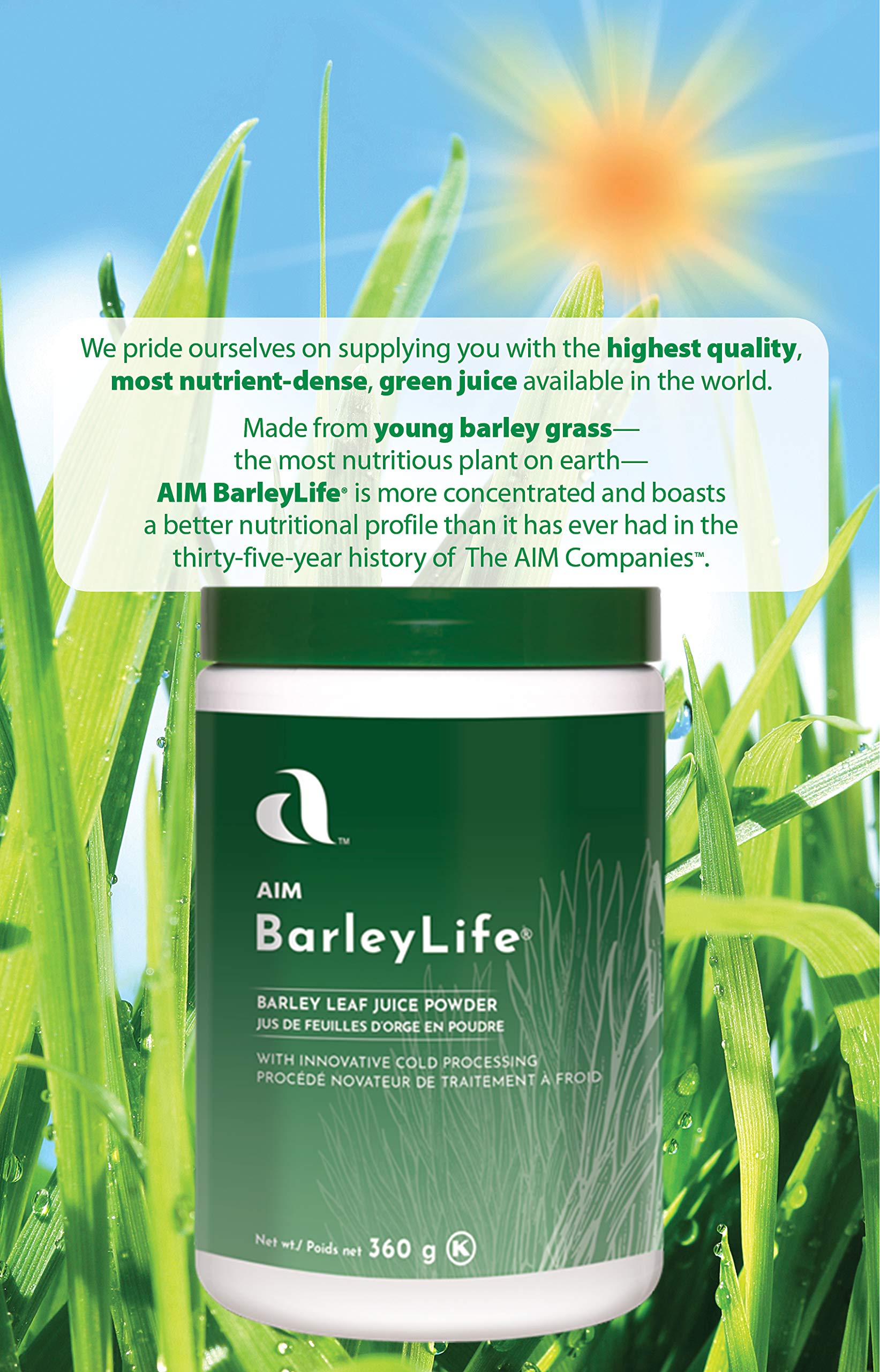 Organic Barley Grass Powder - Family Size (12.7 oz) | Pure BarleyLife Supplement for Detox & Energy Boost | Perfect for Smoothies, Juices & Daily Wellness Routine