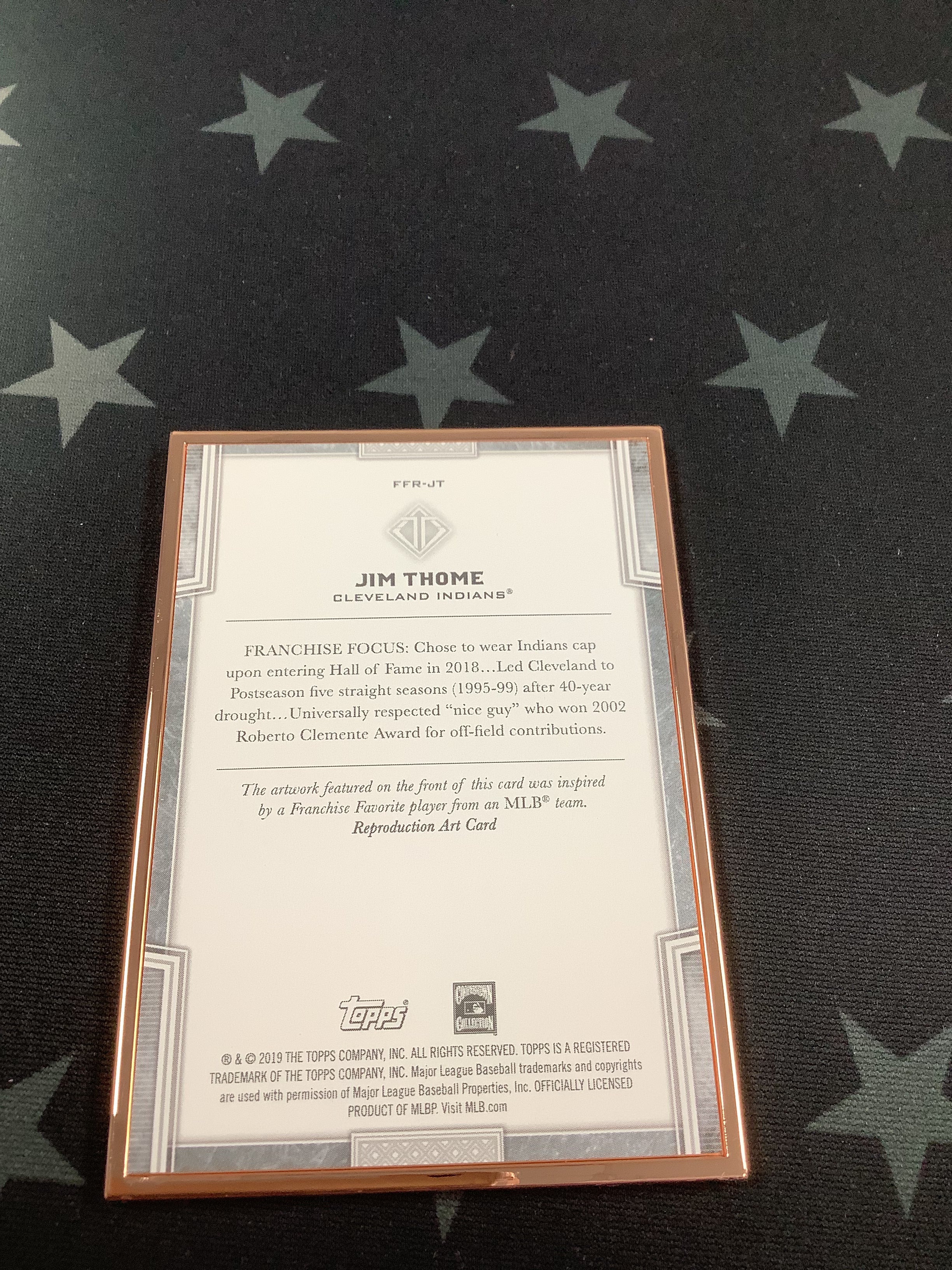 2019 Jim Thome Franchise Favorites Transcendent Collection Baseball Card #FFR JT /100 - Rare Collectible for MLB Fans & Sports Memorabilia Enthusiasts