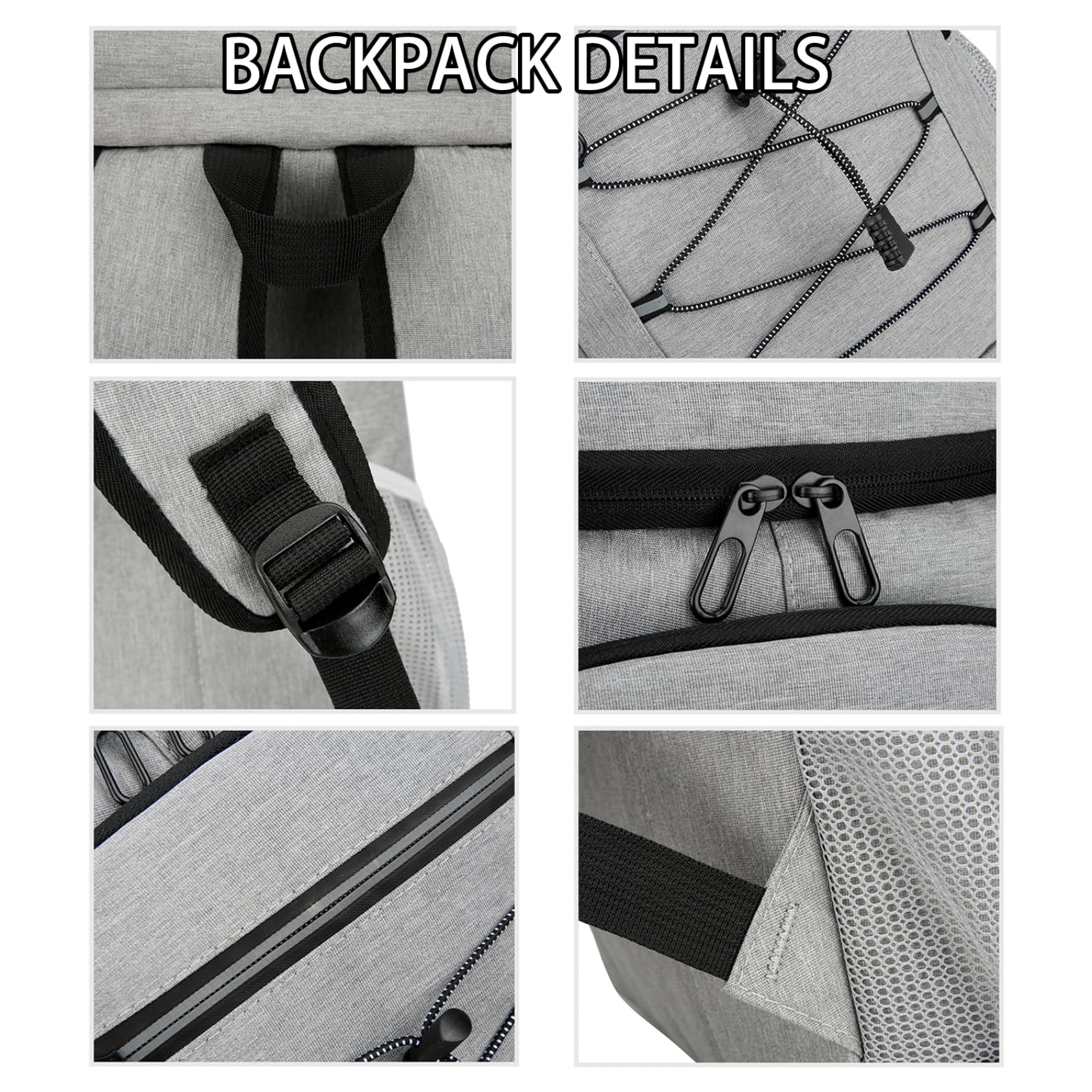 Waterproof Insulated Cooler Backpack - Lightweight Leakproof Lunch Bag for Outdoor Picnics, Beach Trips & Sports Activities | Light Gray Sports Supplies