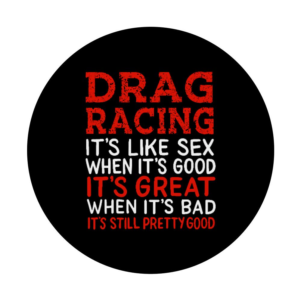 Funny Car Guy Gift - Drag Racing PopSockets PopGrip for Phones & Tablets - Perfect for Racing Fans