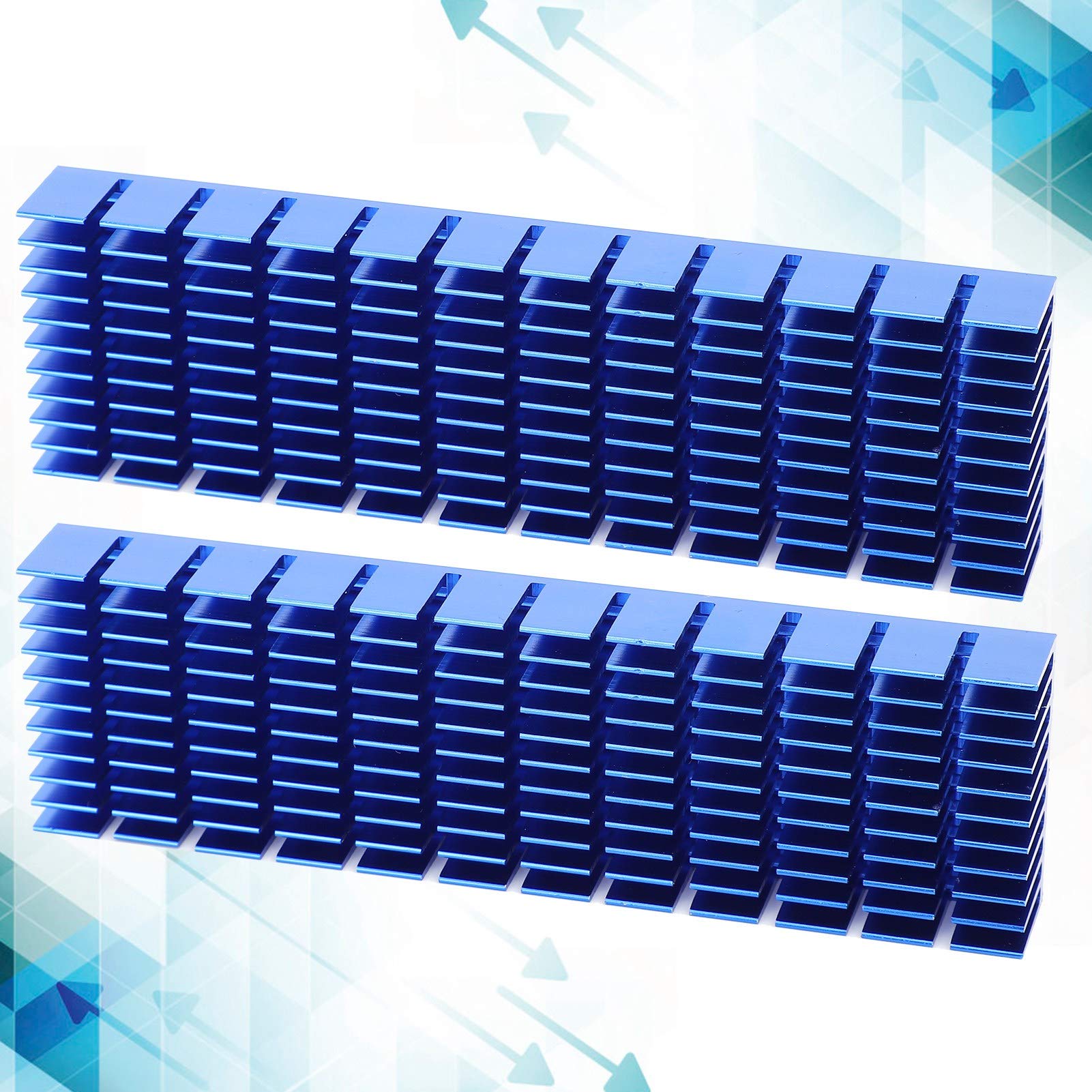 High-Performance CPU Heat Sink for Transistors & Power Boards - Aluminum Cooling Fin for Electrical Appliances & Electronic Components - Perfect for PC Builds, Gaming Rigs & Industrial Equipment