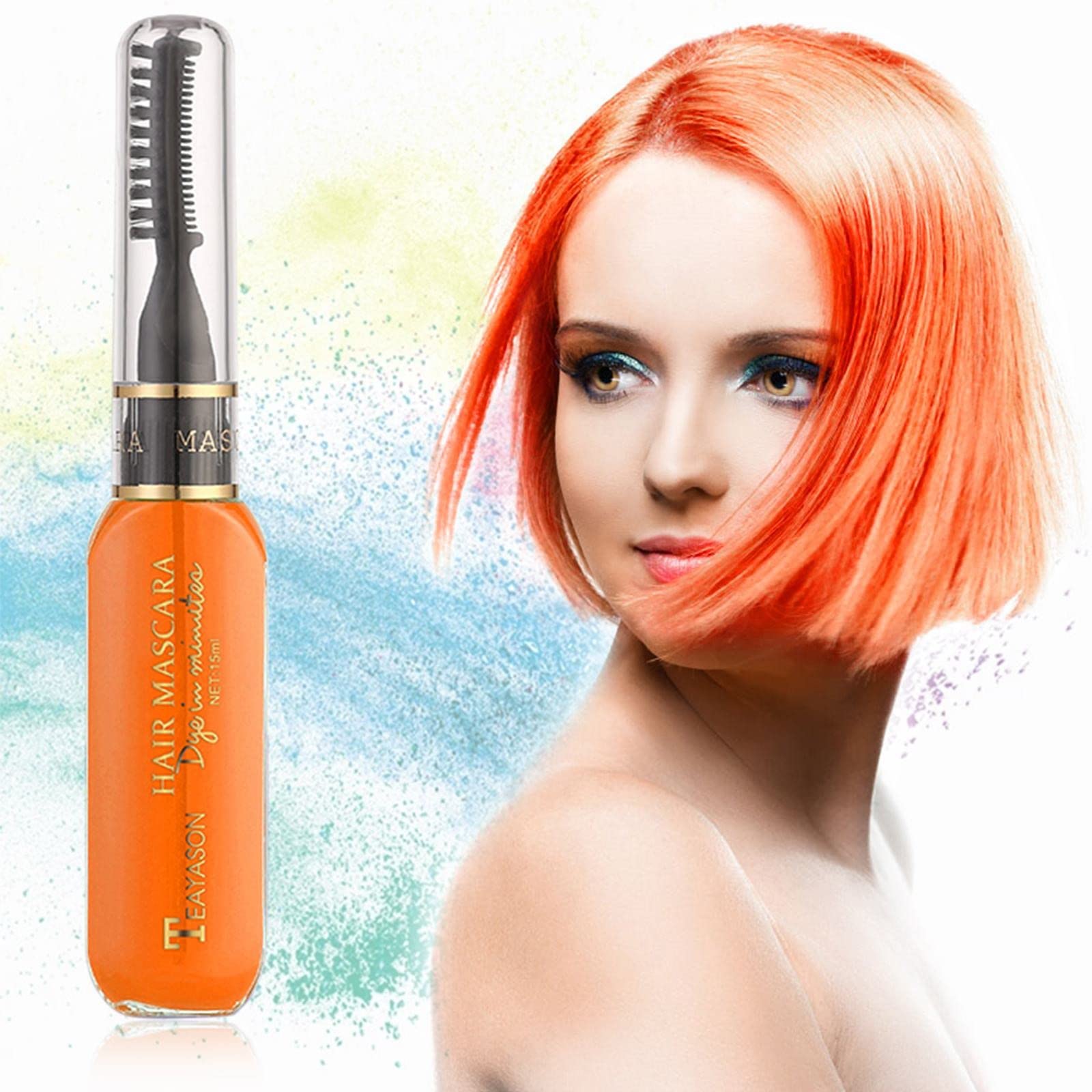 Washable Temporary Hair Dye Chalk Comb - Instant Hair Color Highlights for Women & Girls | Disposable & Easy to Use for Parties, Halloween & Cosplay