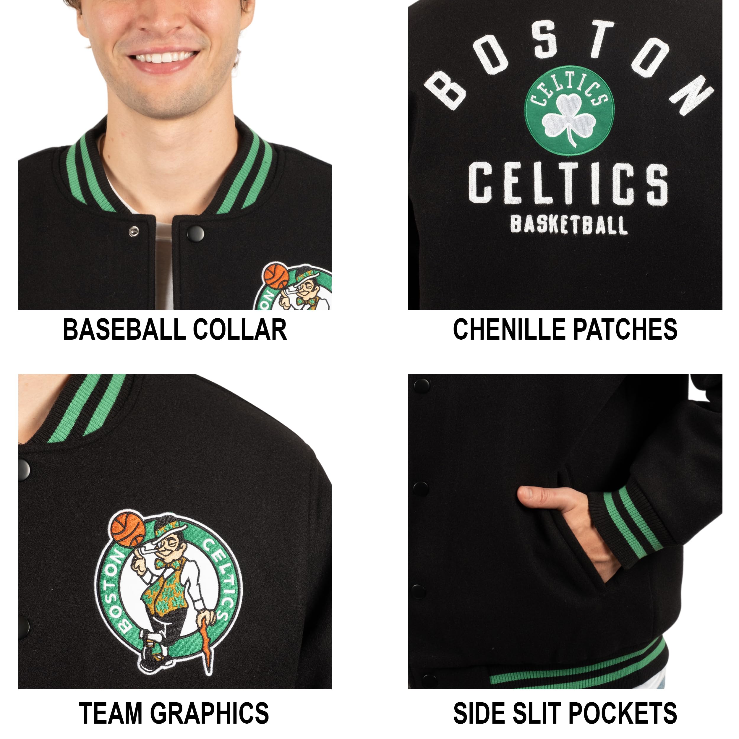 Official NBA Game Time Varsity Jacket for Men & Women - Premium Basketball Fan Jacket - Perfect for Game Day, Sports Events & Streetwear Fashion