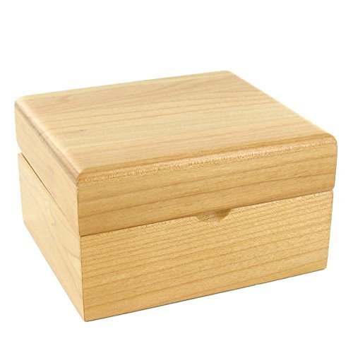 Maple Wood Keepsake Box - Handcrafted Memory Storage for Jewelry, Photos & Mementos | Perfect Wedding, Anniversary & Birthday Gift Idea