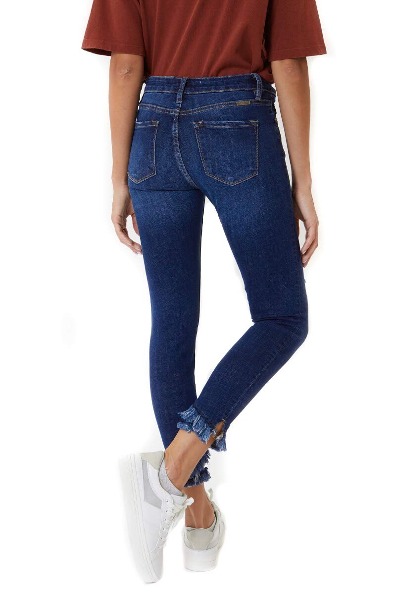 Kan Can Women's Mid Rise Ankle Skinny Jeans - Stretch Denim, Size D 11/29 | Comfortable & Stylish for Casual Wear, Office & Night Out