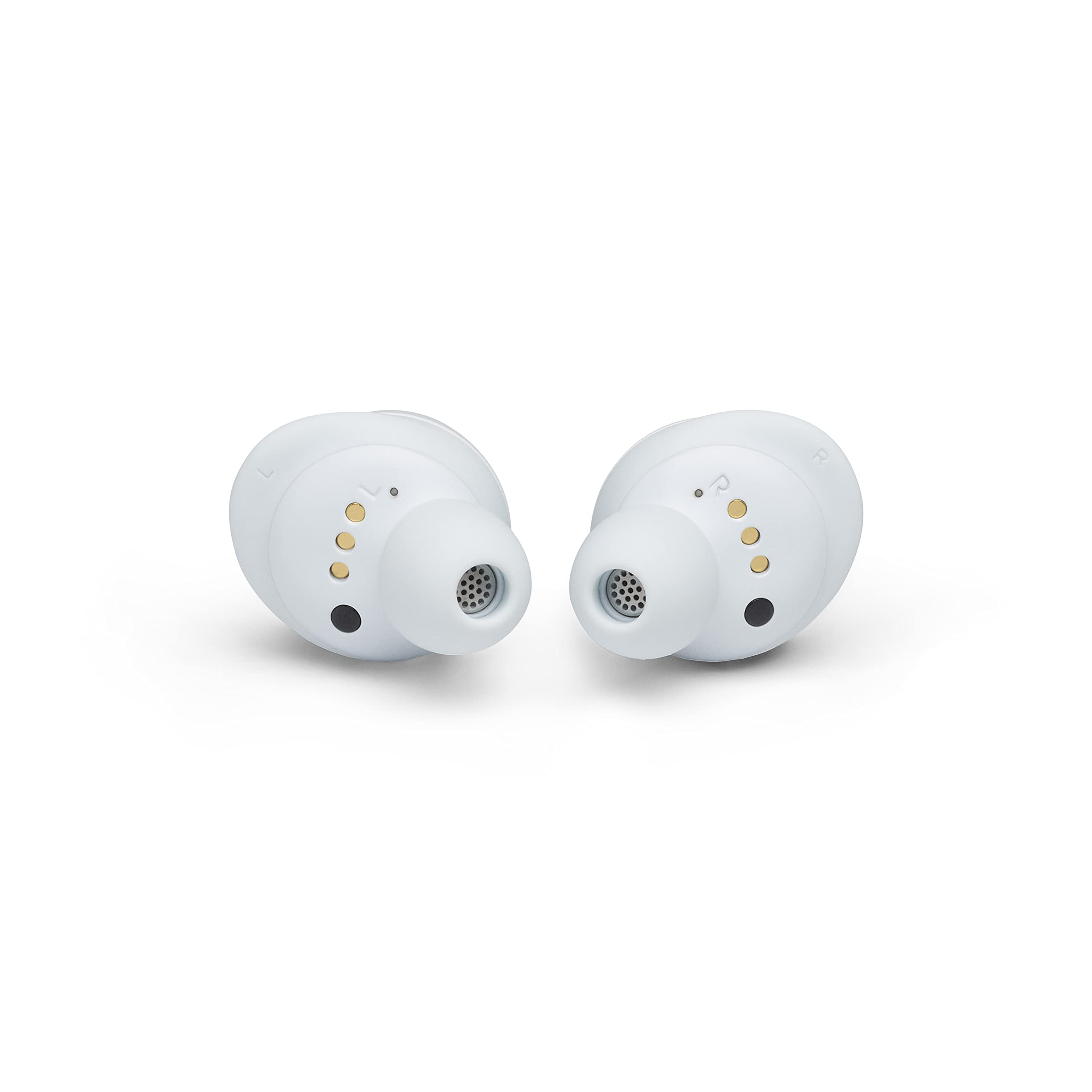 JBL Live Free NC+ Wireless Earbuds with Active Noise Cancelling, Bluetooth 5.0, 21H Playtime, Built-in Mic & Wireless Charging - White (Renewed) - Perfect for Commuting, Workouts & Travel