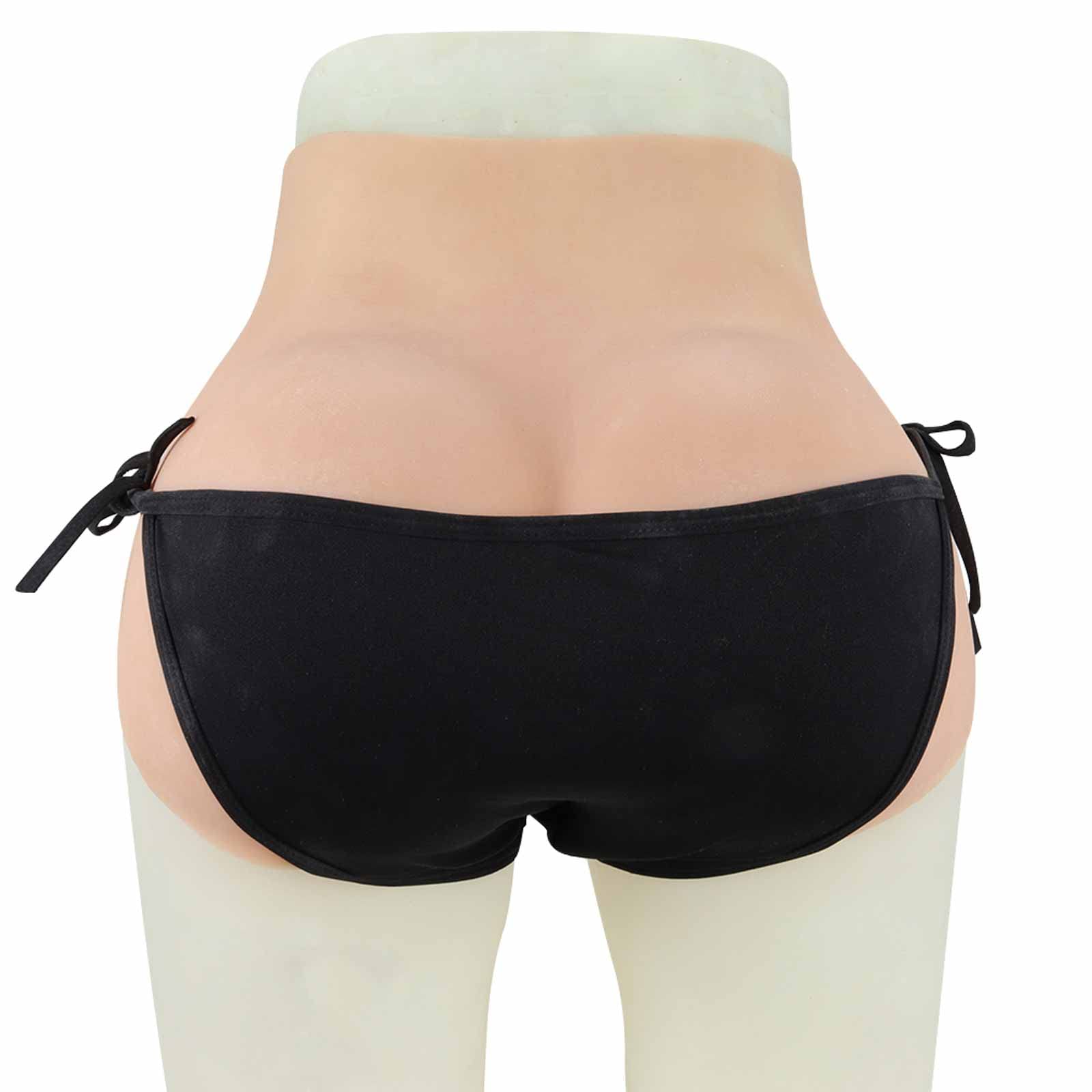 WHG Realistic Silicone Fake Pussy Panties - Transgender Gaff Thong with Camel Toe Control & Butt Lifting - Perfect for Crossdressing, Cosplay, and Everyday Wear