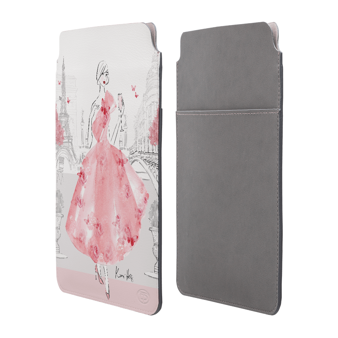 Stylish Rose Paris Laptop & iPad Sleeve Case - Protective Cover for MacBook, iPad Pro, Air - Perfect for Work, Travel & School