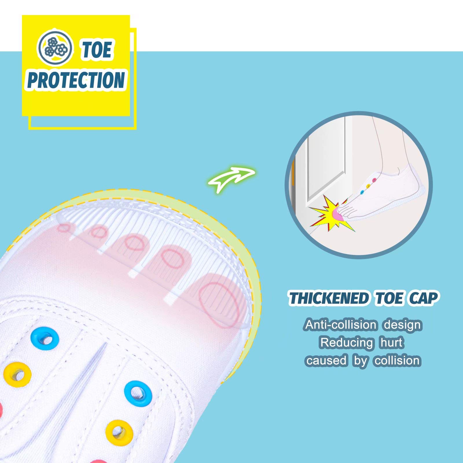 **Toddler Canvas Sneakers - Slip-On Lightweight Comfortable Kids Shoes for Boys & Girls | Casual Running Tennis Shoes (Toddler/Little Kids/Big Kids) - Perfect for Playground, School & Daily Wear**
