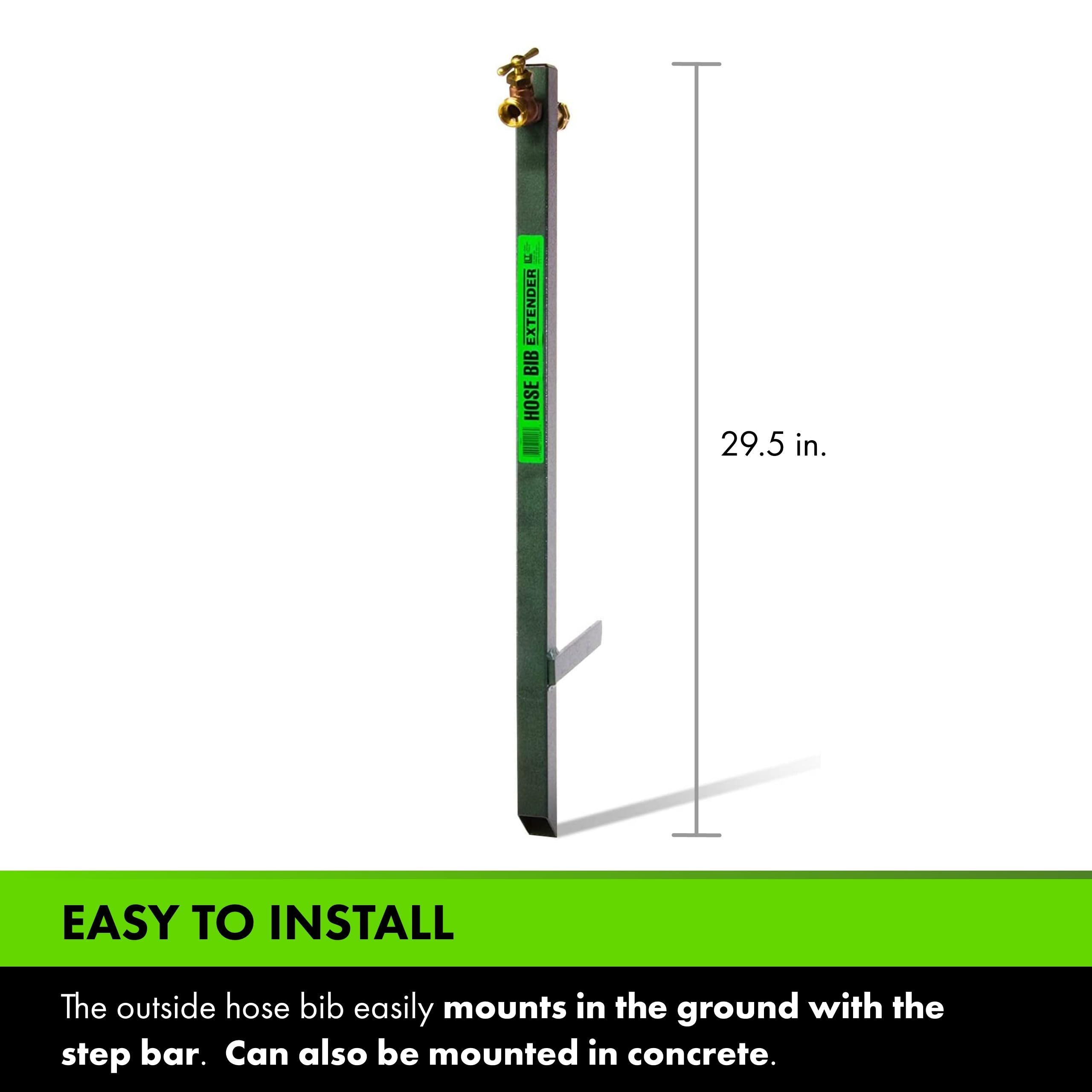 Yard Butler Hose Bib Extender - Easy to Install Garden Faucet Extension Tool for Lawn & Plant Watering | Perfect for Outdoor Gardening, Yard Maintenance & Sprinkler Systems