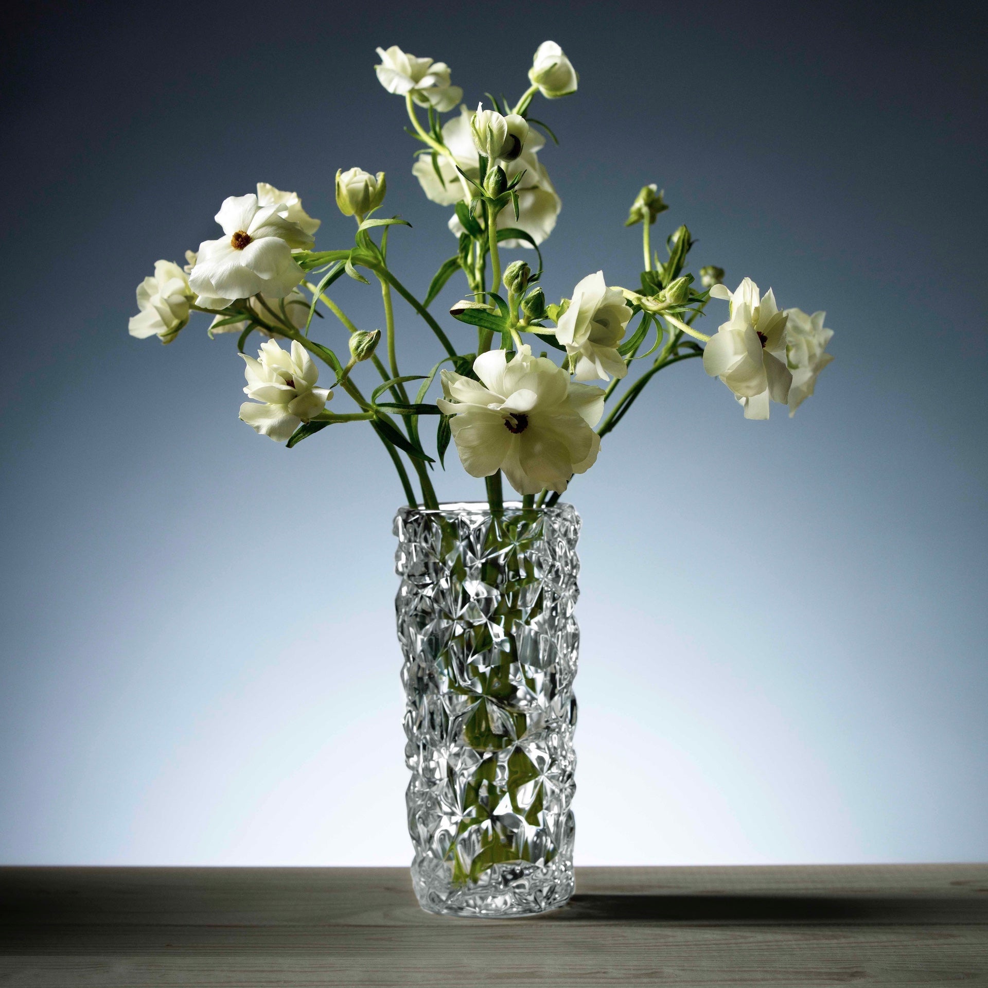 Carat Bud Vase - Elegant Small Glass Flower Vase for Home Decor, Wedding Centerpieces & Table Arrangements