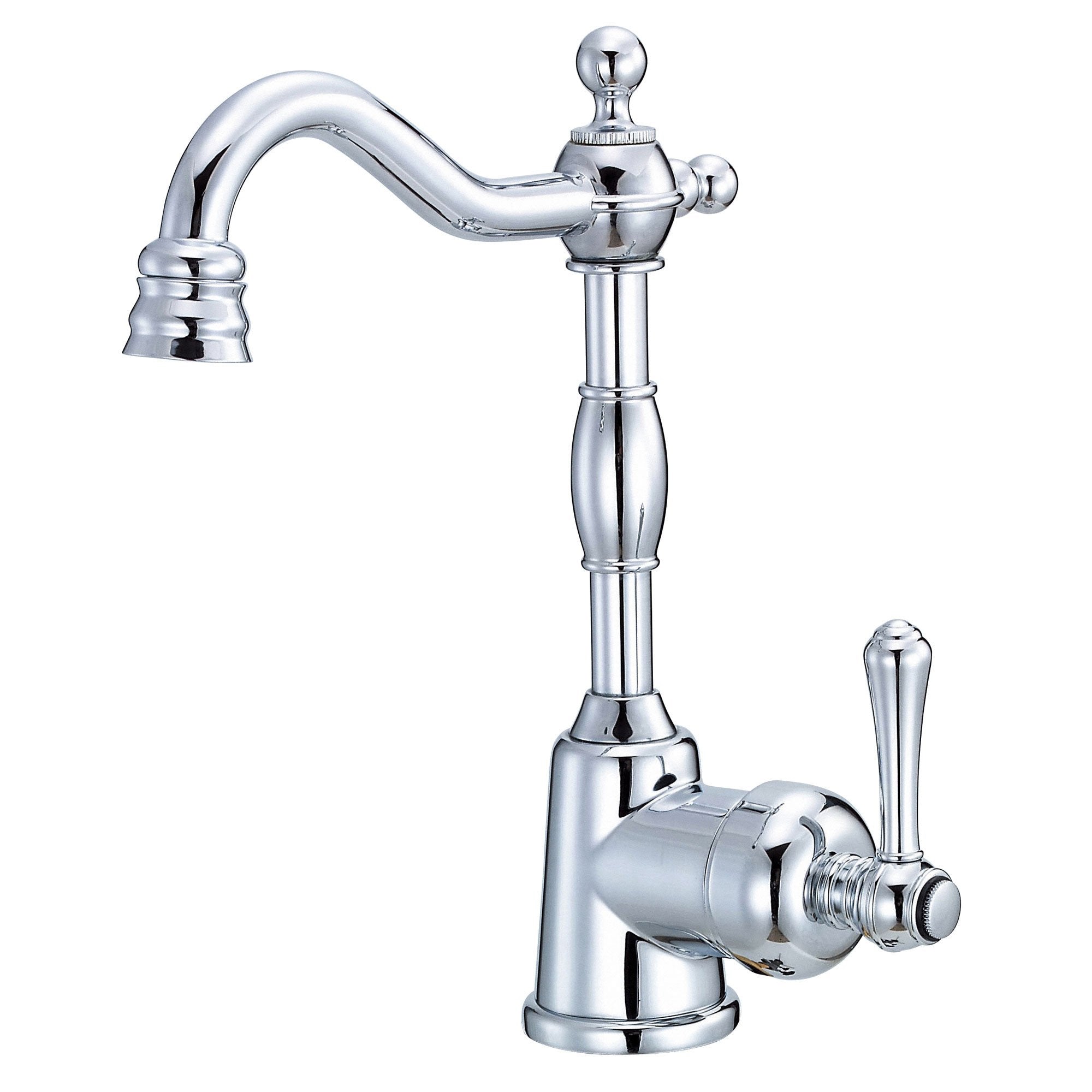 Danze Opulence Chrome Single Handle Bar Faucet - Modern Kitchen Sink Faucet with Side Lever for Easy Control | Perfect for Restaurants, Bars & Home Kitchens