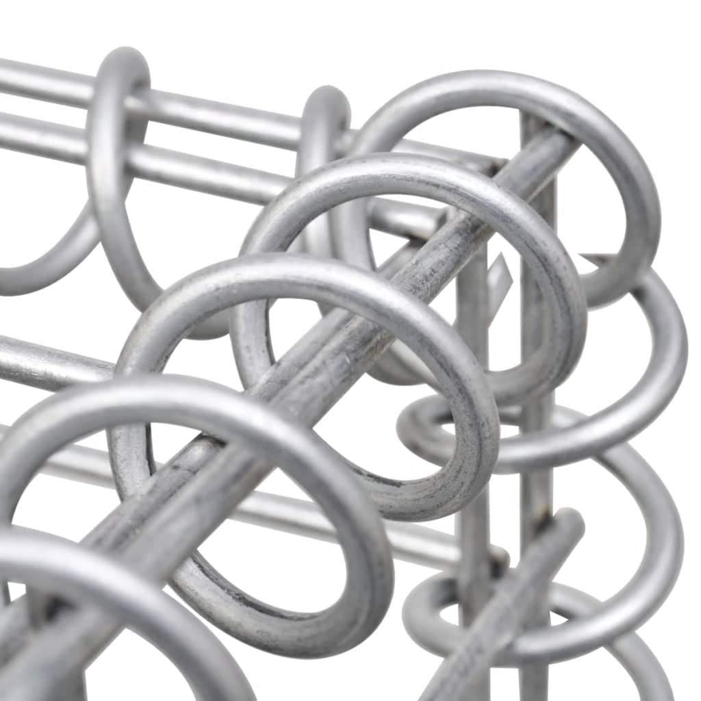 Galvanized Steel U-Shape Gabion Raised Bed Planter - 224.4