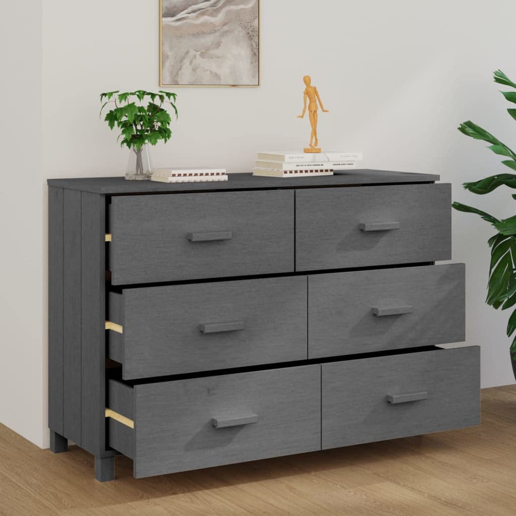 Modern Sideboard Buffet Cabinet with 6 Sliding Drawers - 44.5
