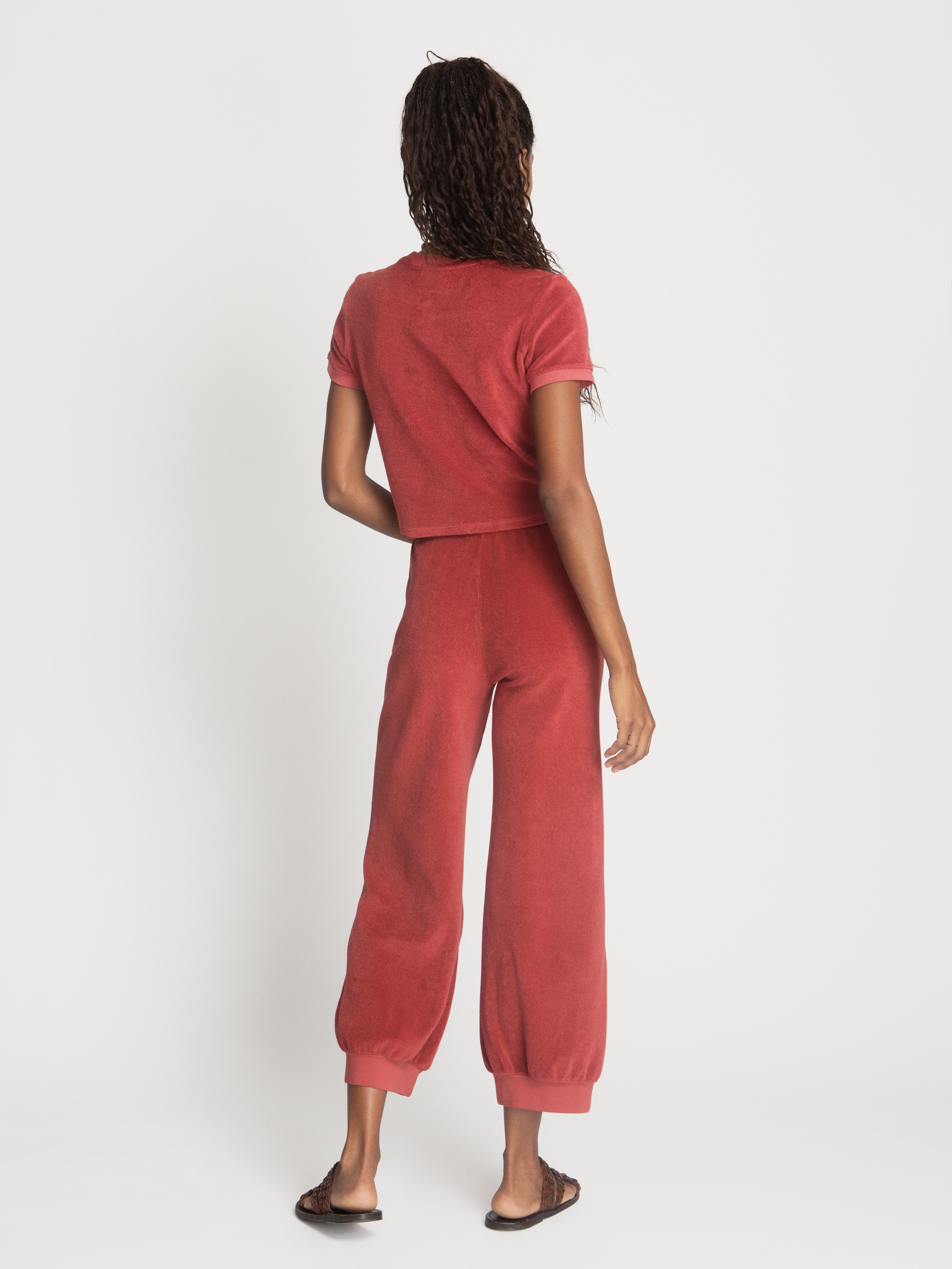 Toc x Suzie Kondi Carpi Crew Neck Tee in Paprika - Stylish Casual Women's T-Shirt for Everyday Wear & Street Fashion