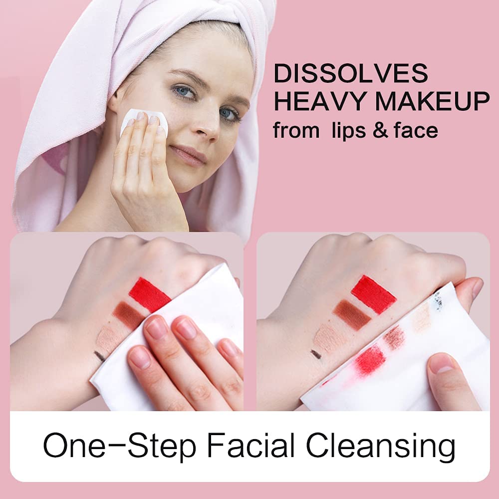 500 Count Gentle Facial Cleansing Wipes for Makeup Removal - Hypoallergenic, Alcohol-Free, Fragrance-Free & Oil-Free - Individually Wrapped Waterproof Makeup Remover Wipes for Travel, Gym & Daily Skincare Routine