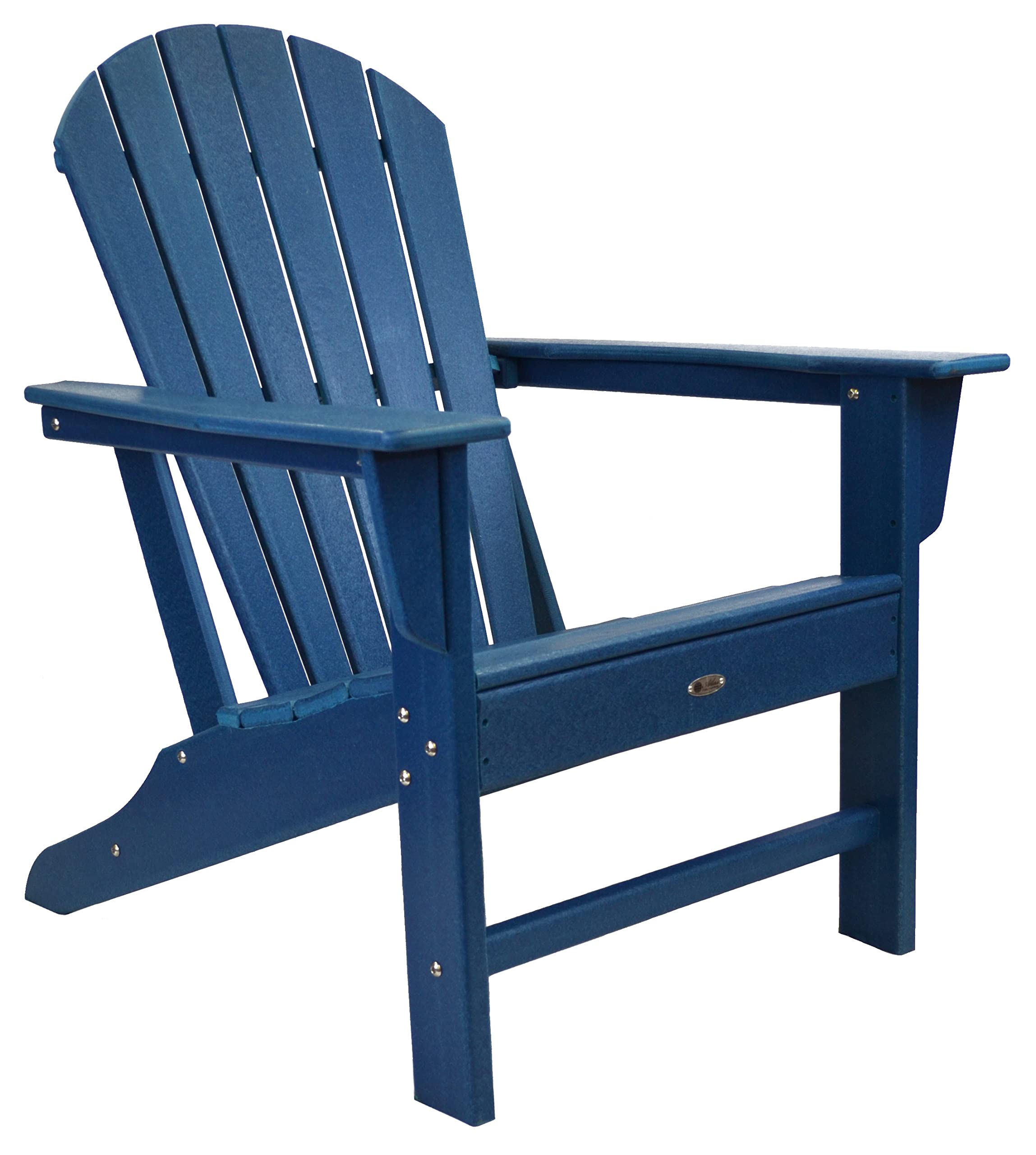 Atlas Patio Furniture - Surf City Poly Adirondack Chair (Navy) - Durable Outdoor Lounge Chair for Beach, Poolside, Garden & Patio Relaxation