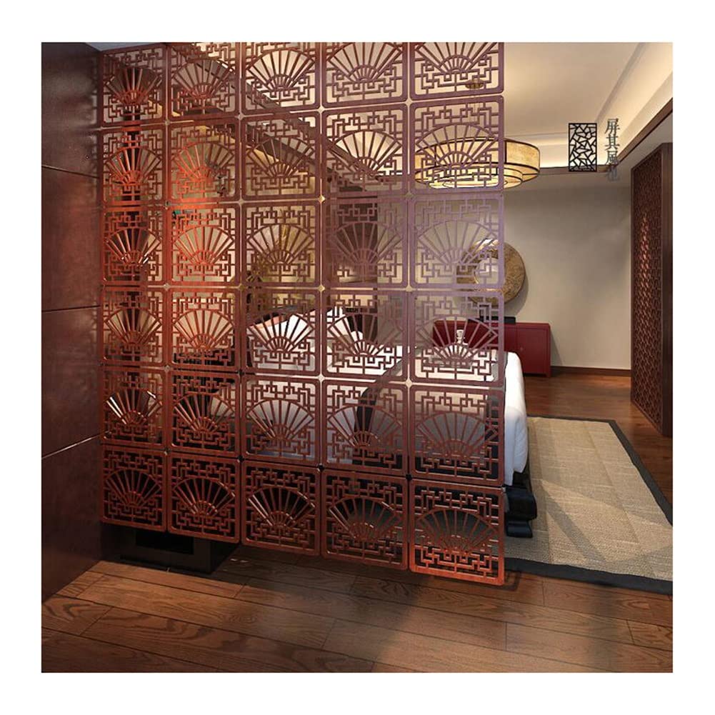 Etlegor DIY Hanging Room Divider - Chinese Style Hollow Carved Decorative Panel Screen for Home & Office - Perfect for Space Separation, Privacy, and Asian-Inspired Interior Design