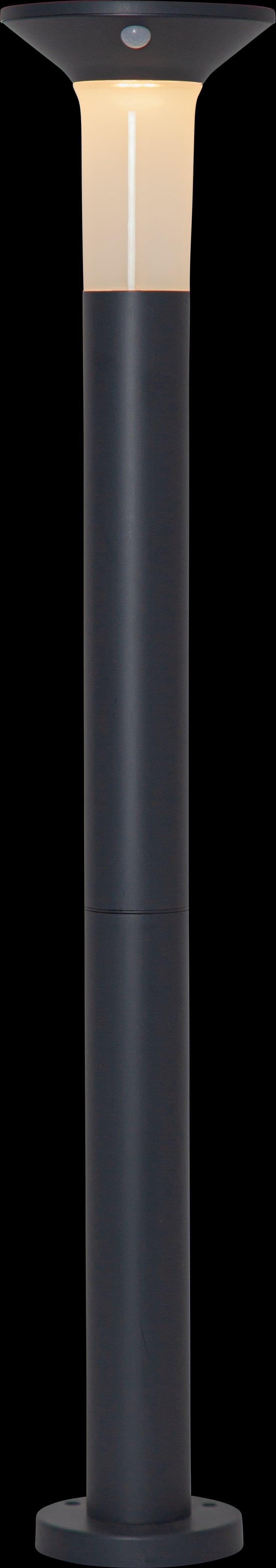 Eglo Corbezzola Grey Solar LED IP44 Outdoor Bollard Path Light - Waterproof Garden Landscape Lighting for Walkways, Driveways, and Patios