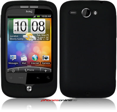 HTC Wildfire Silicone Case Black - Durable Protective Cover for HTC Wildfire Smartphone | Perfect for Everyday Use, Travel & Outdoor Activities