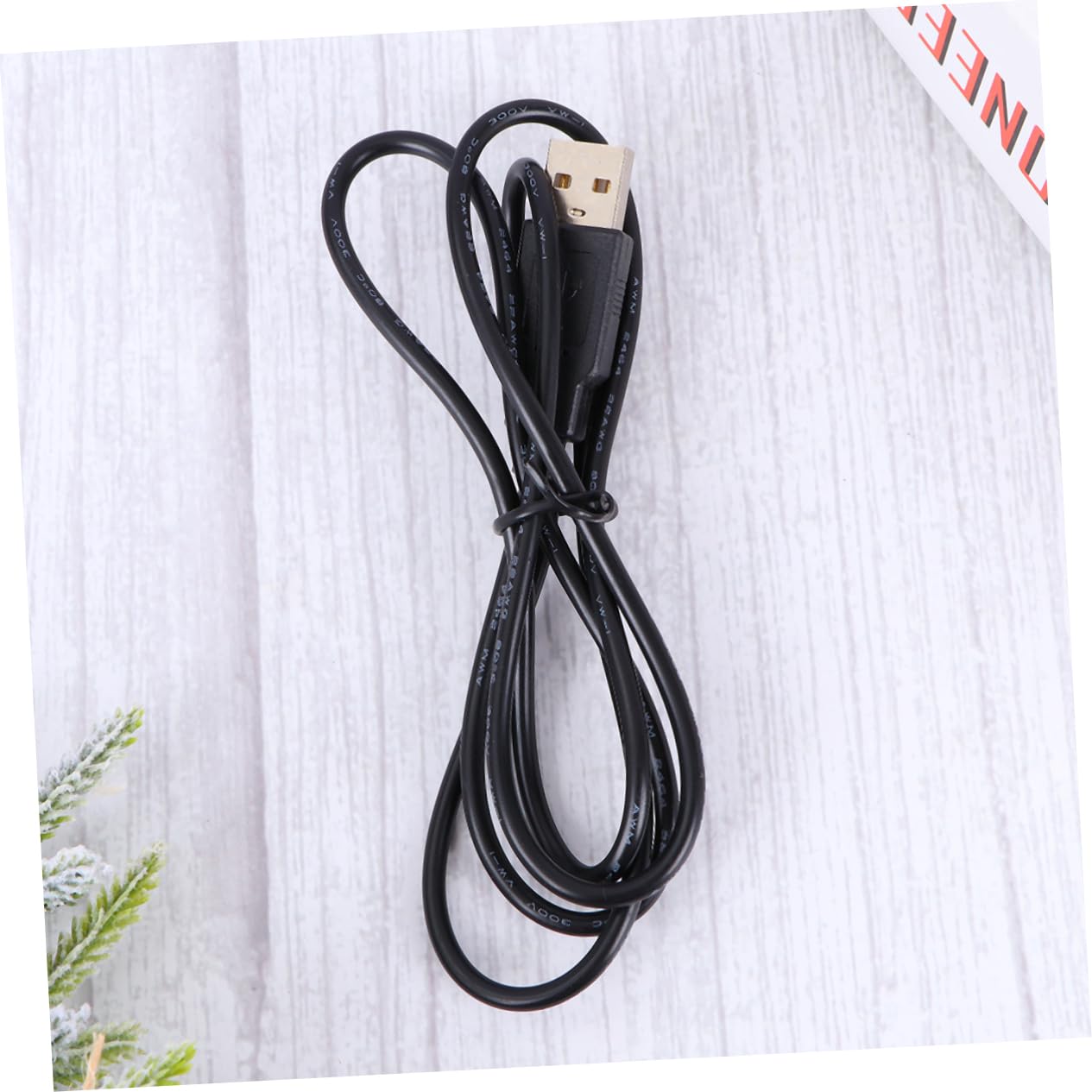 1M USB to DC Power Extension Cable - Black USB Power Supply Extender Wire for Laptops, Printers, Cameras | Home & Office Use