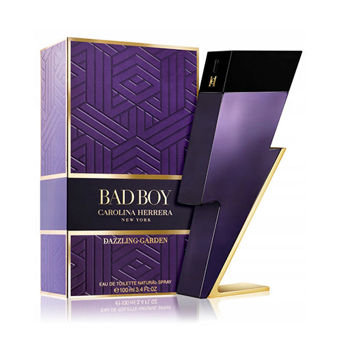 Carolina Herrera Bad Boy Dazzling Garden 100ml EDP for Men - Fresh Citrus & Woody Fragrance for Date Night & Special Occasions
