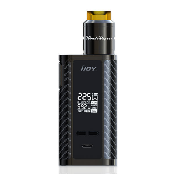 IJOY Captain PD1865 225W Mod with Wondervape RDA Kit - High Power Vape Starter Kit for Cloud Chasing & Flavorful Vaping