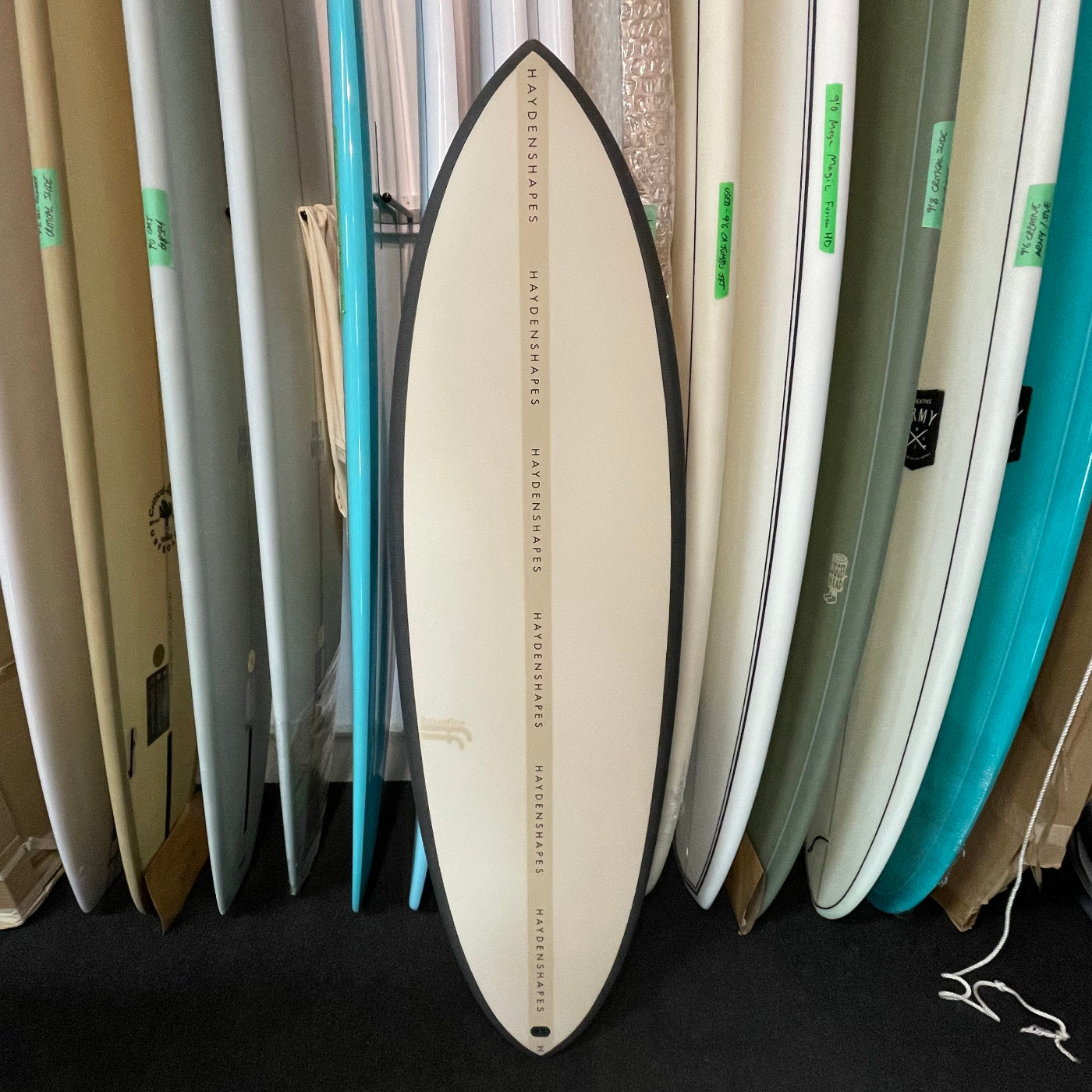 Haydenshapes Hypto Krypto 5'7 Surfboard with FCS2 Fin System - High Performance Shortboard for All Wave Conditions | Perfect for Beach, Reef, and Point Breaks
