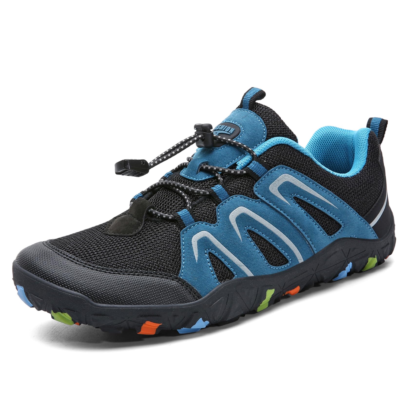 ASHION Boys Running Shoes - Barefoot Sneakers with Wide Toe Box | Lightweight Athletic Walking & Hiking Shoes for Kids | Perfect for School, Sports & Outdoor Adventures