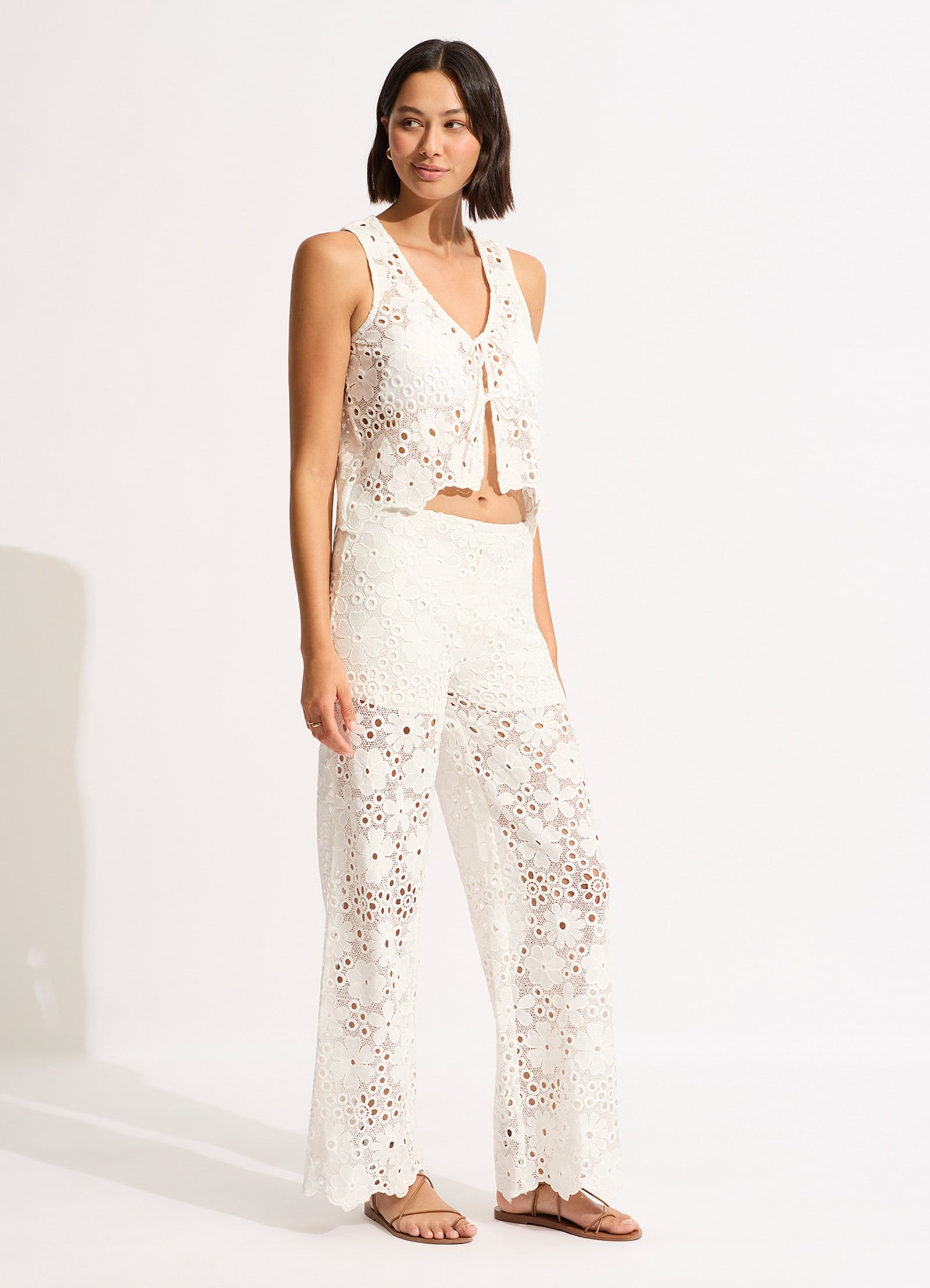 Stylish White Crochet Top for Women - Perfect for Summer Outfits, Beachwear & Boho Fashion
