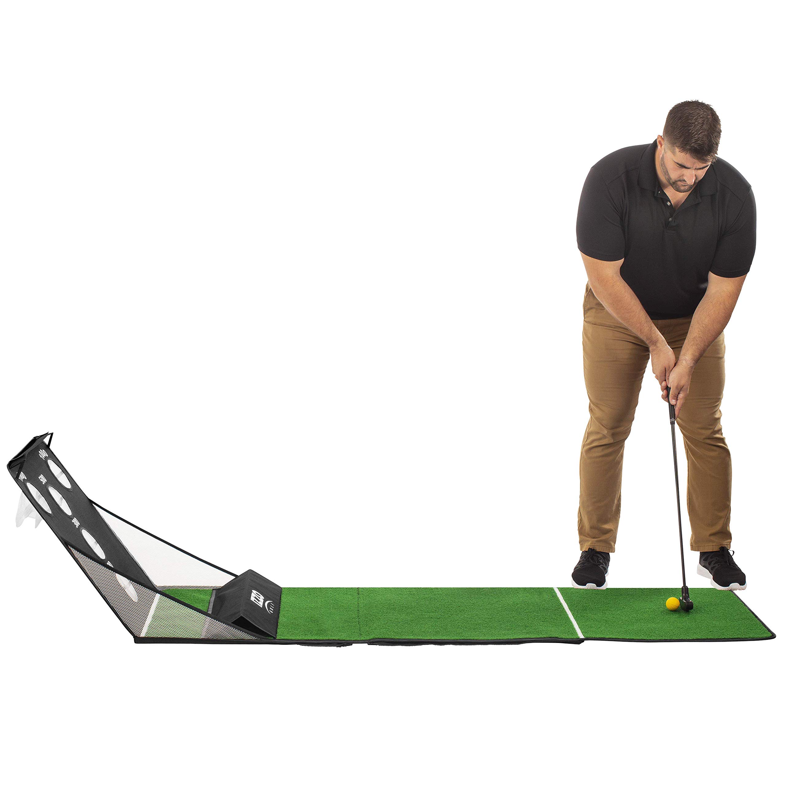 IZZO Arcade Golf Putting Game Set - 6 Practice Golf Balls & Universal Putter for Indoor/Outdoor Training | Perfect for Home, Office & Backyard Practice