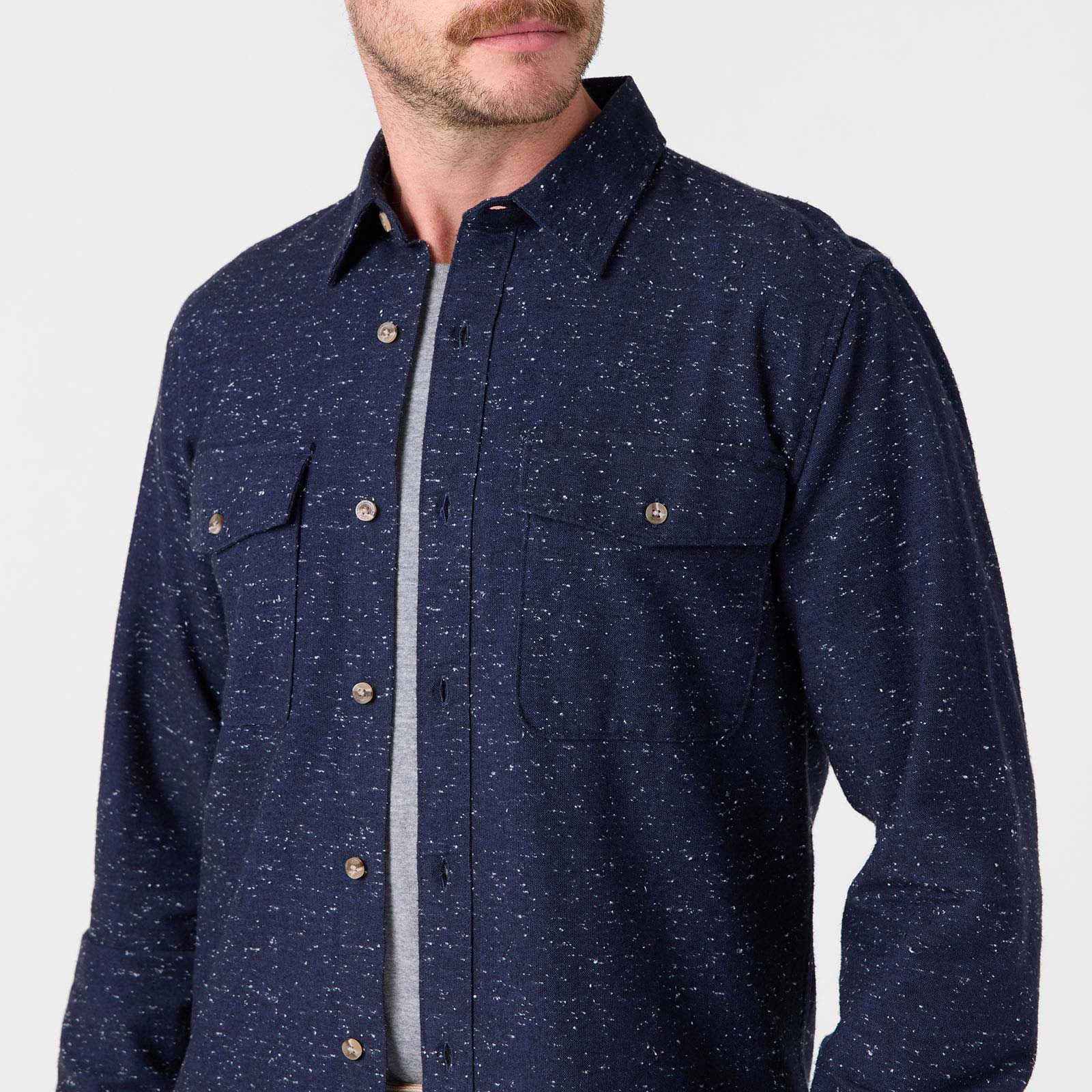 Everett Pocket Shirt for Men - Classic Casual Button Down Shirt with Chest Pocket | Perfect for Office, Travel & Everyday Wear