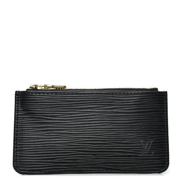 LV Key Pouch in Epi Leather - Black | Luxury Compact Wallet for Keys & Cards | Perfect for Everyday Use, Travel & Gifting