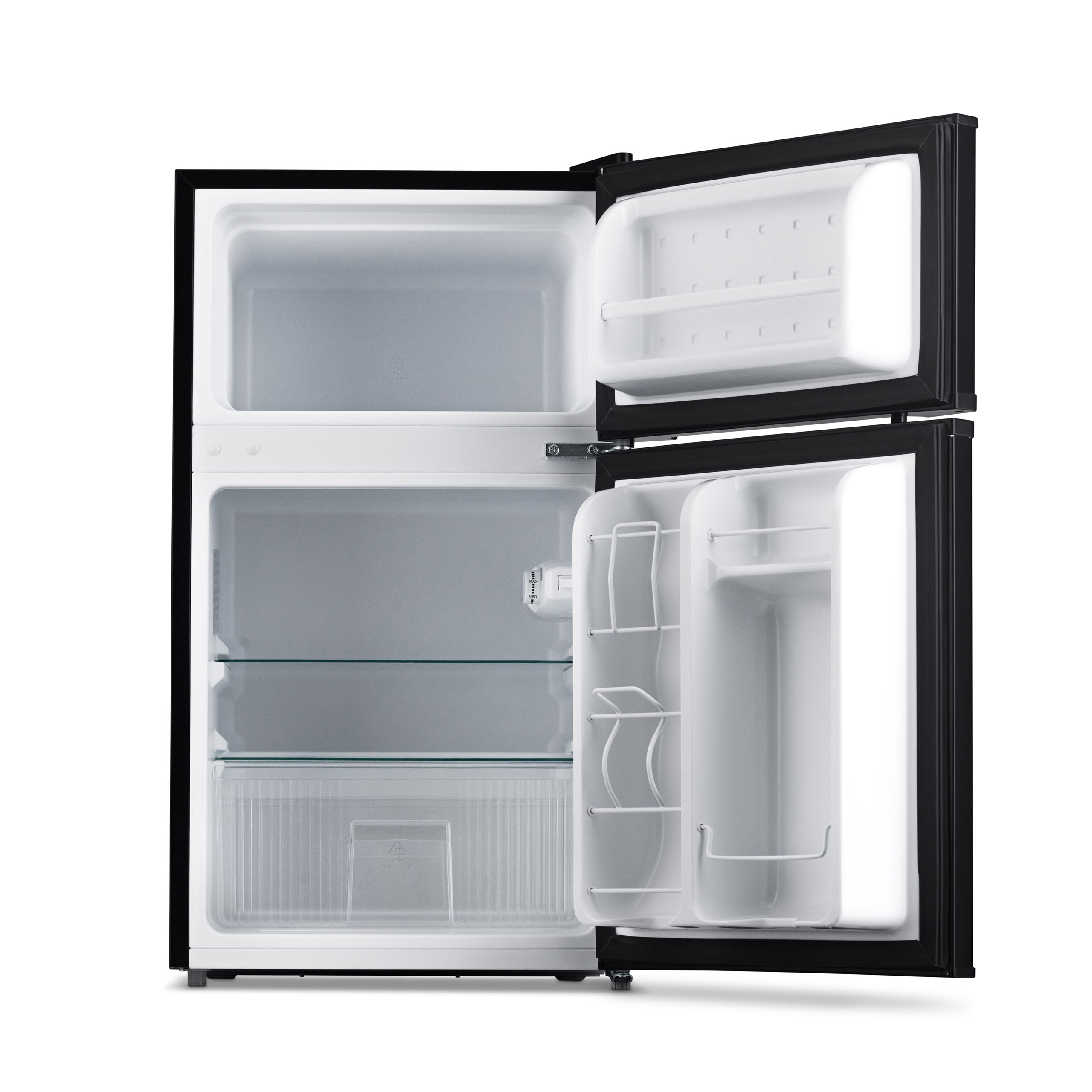 Newair® 3.1 Cu. Ft. Compact Mini Fridge with Freezer - Energy Efficient Black Refrigerator for Bedroom, Office, Dorm & Small Spaces - Perfect for Drinks, Snacks & Beauty Products Storage